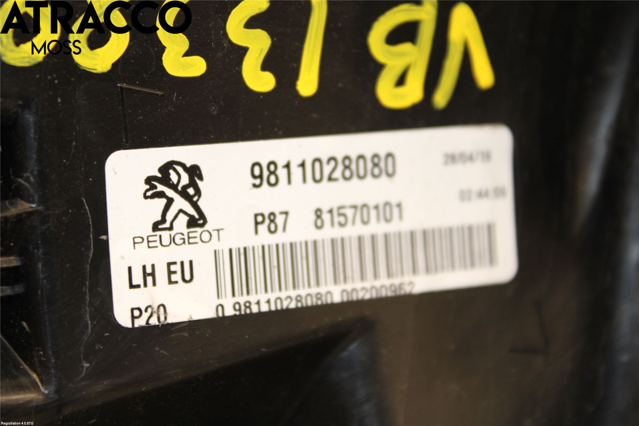 Peugeot 5008 17-24 Baklykt Venstre