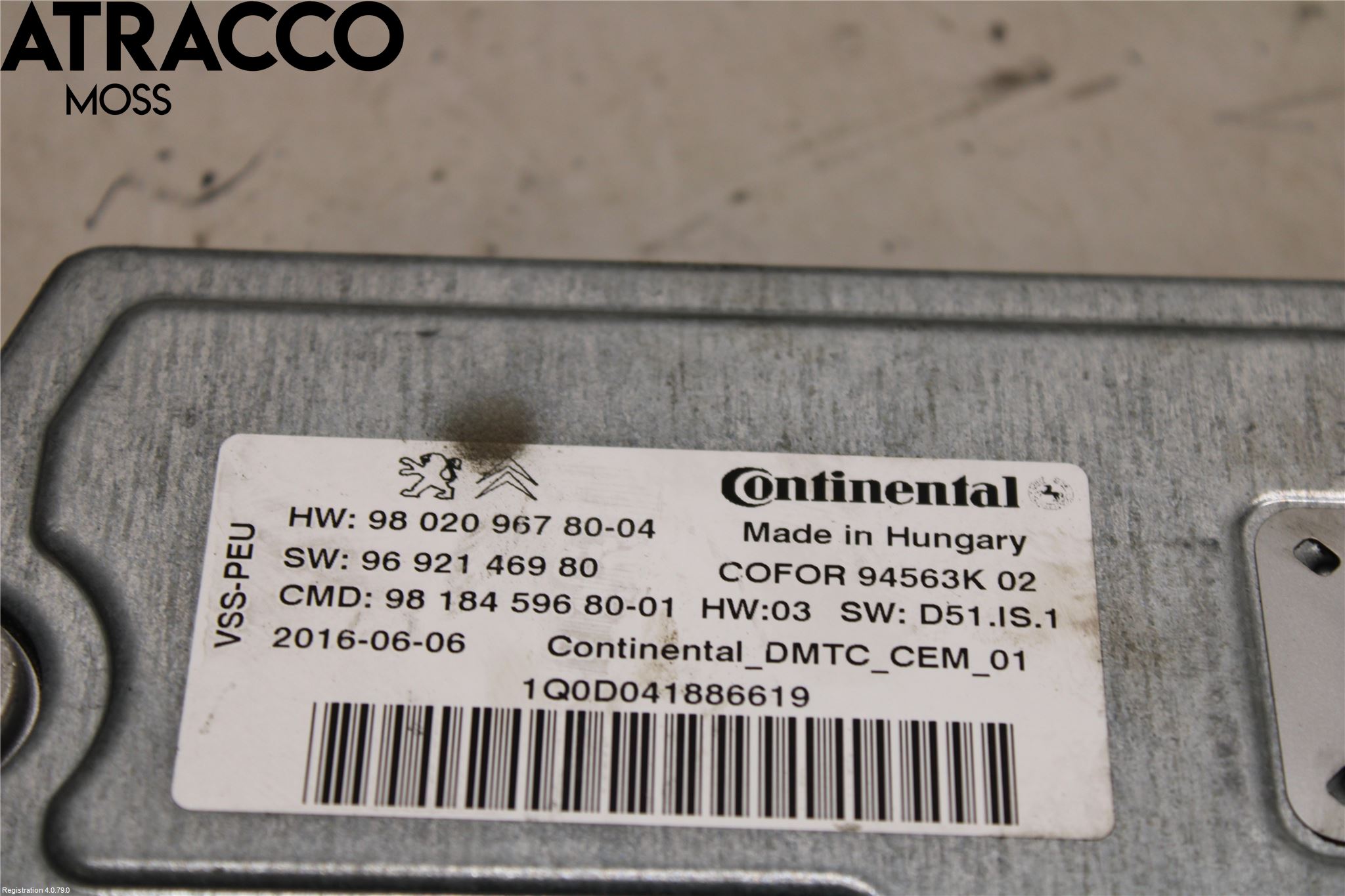 Peugeot PARTNER 16-18 Styreenhet Øvrig