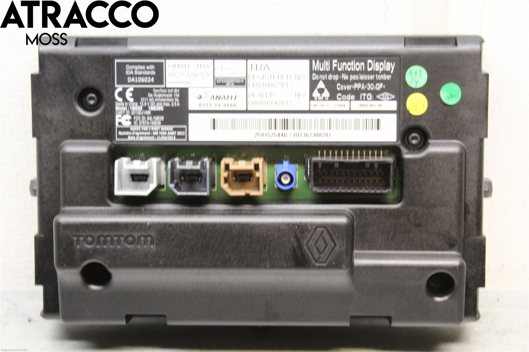 Renault ZOE/E-TECH 13- Multifunktionsdisplay