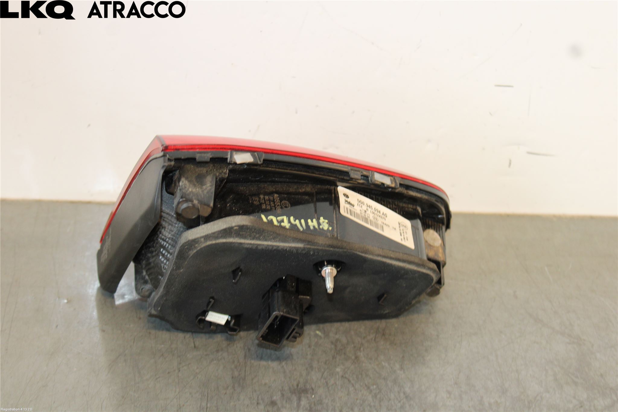 Volkswagen VW GOLF / E-GOLF VII 13-20 Baklykt Høyre  På Luke(Indre)