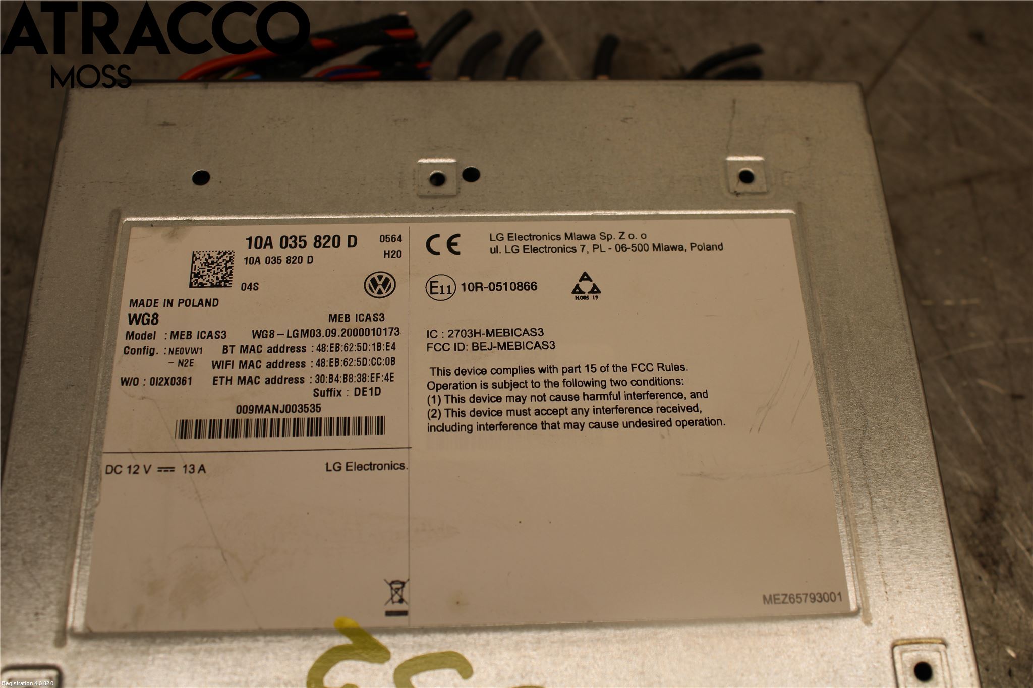 Volkswagen VW ID.3 21- Stereo Radio