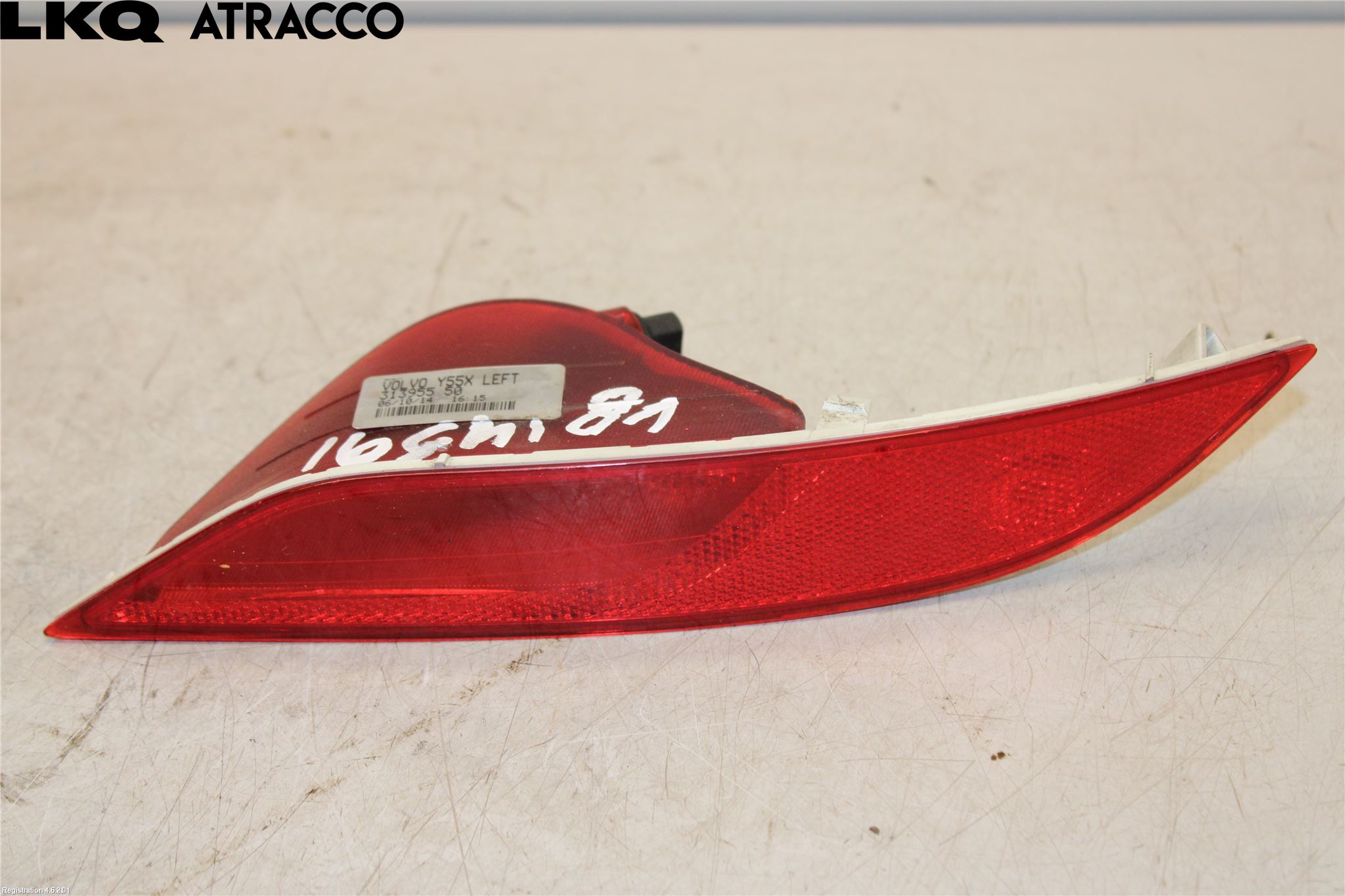 Volvo V40 12-19 Baklykt Ryggelys-Tåkelys