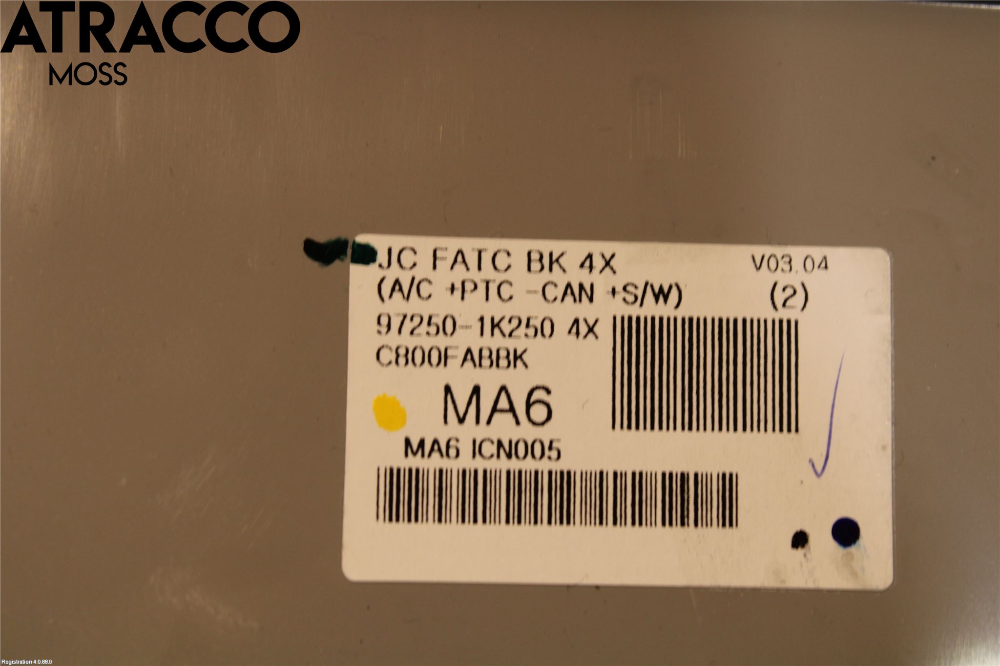 Hyundai ix20 Varme Ac Betjening-Display