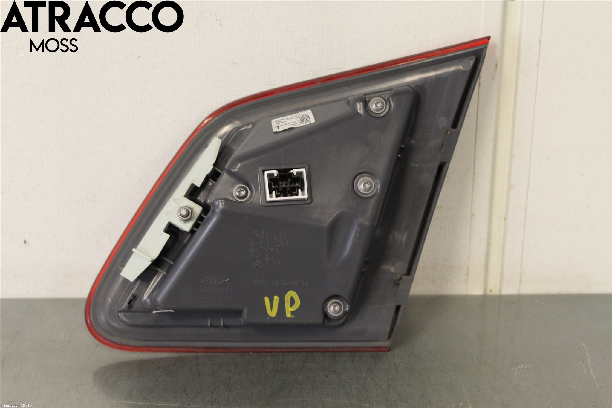 Mercedes-Benz MB B-KLASS (W246/W242) 12-19 Baklykt Venstre  På Luke(Indre