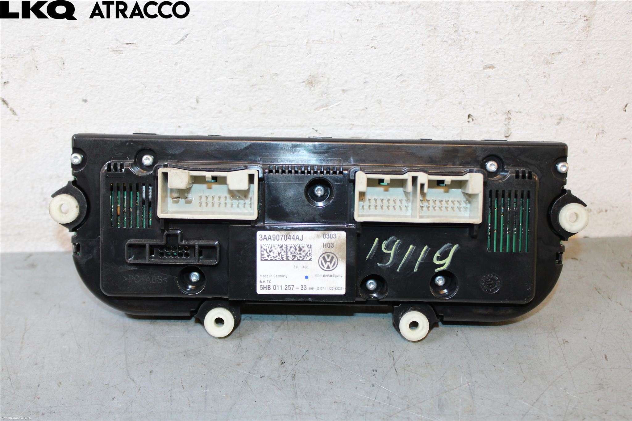 Volkswagen VW TOURAN 10-15 Varme Ac Betjening-Display
