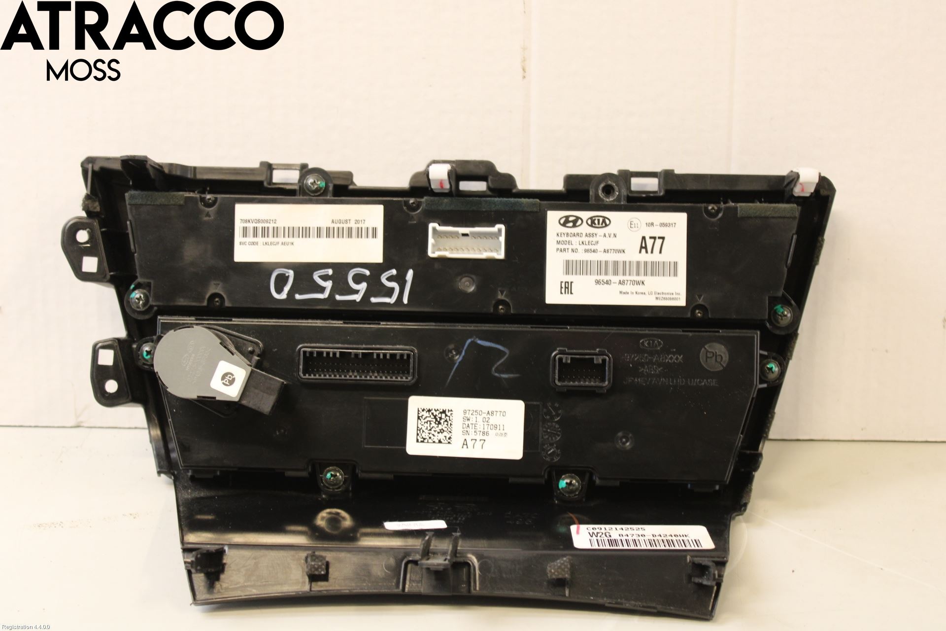 Kia OPTIMA 16-20 Varme Ac Betjening-Display