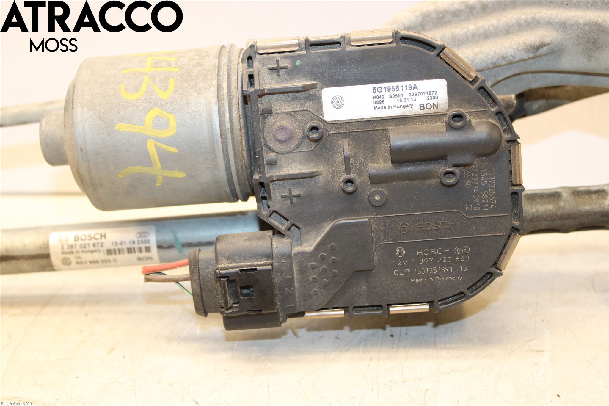 Volkswagen VW GOLF / E-GOLF VII 13-20 Viskermotor Frontrute