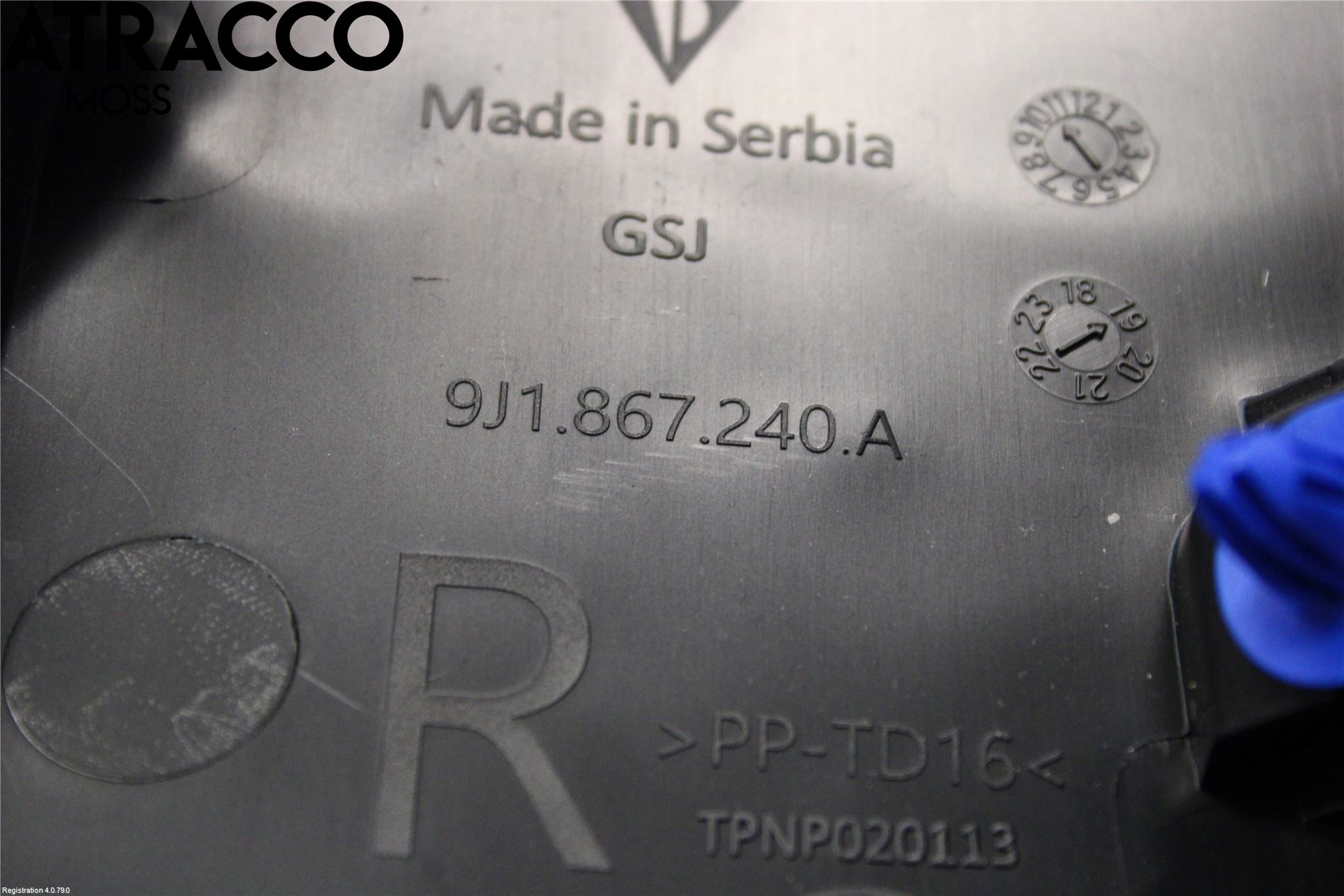 Porsche TAYCAN 20- Innr Deksel A-B-C Stolpe