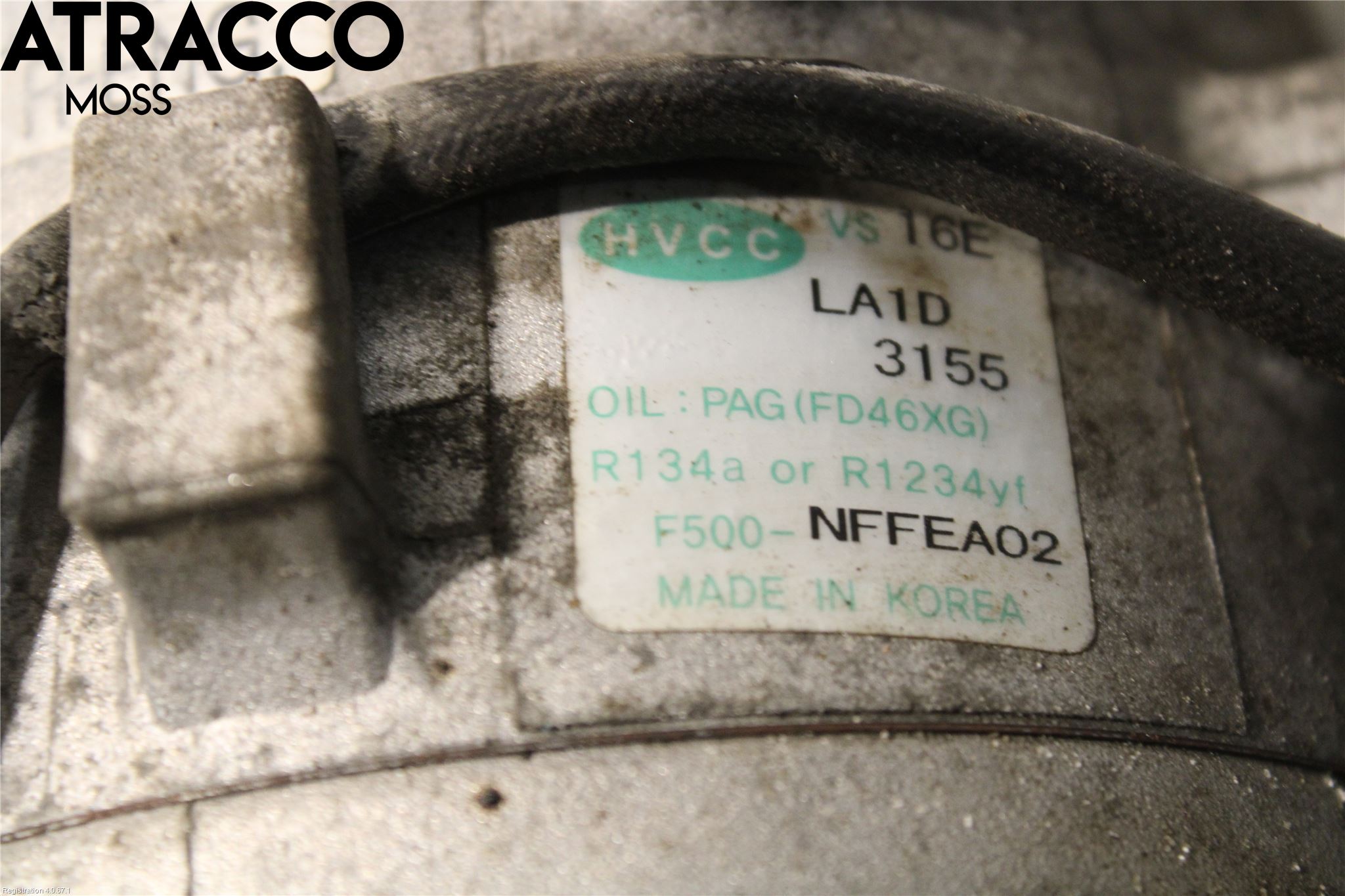 Kia SPORTAGE (QL) 16-21 Varme Ac Kompressor