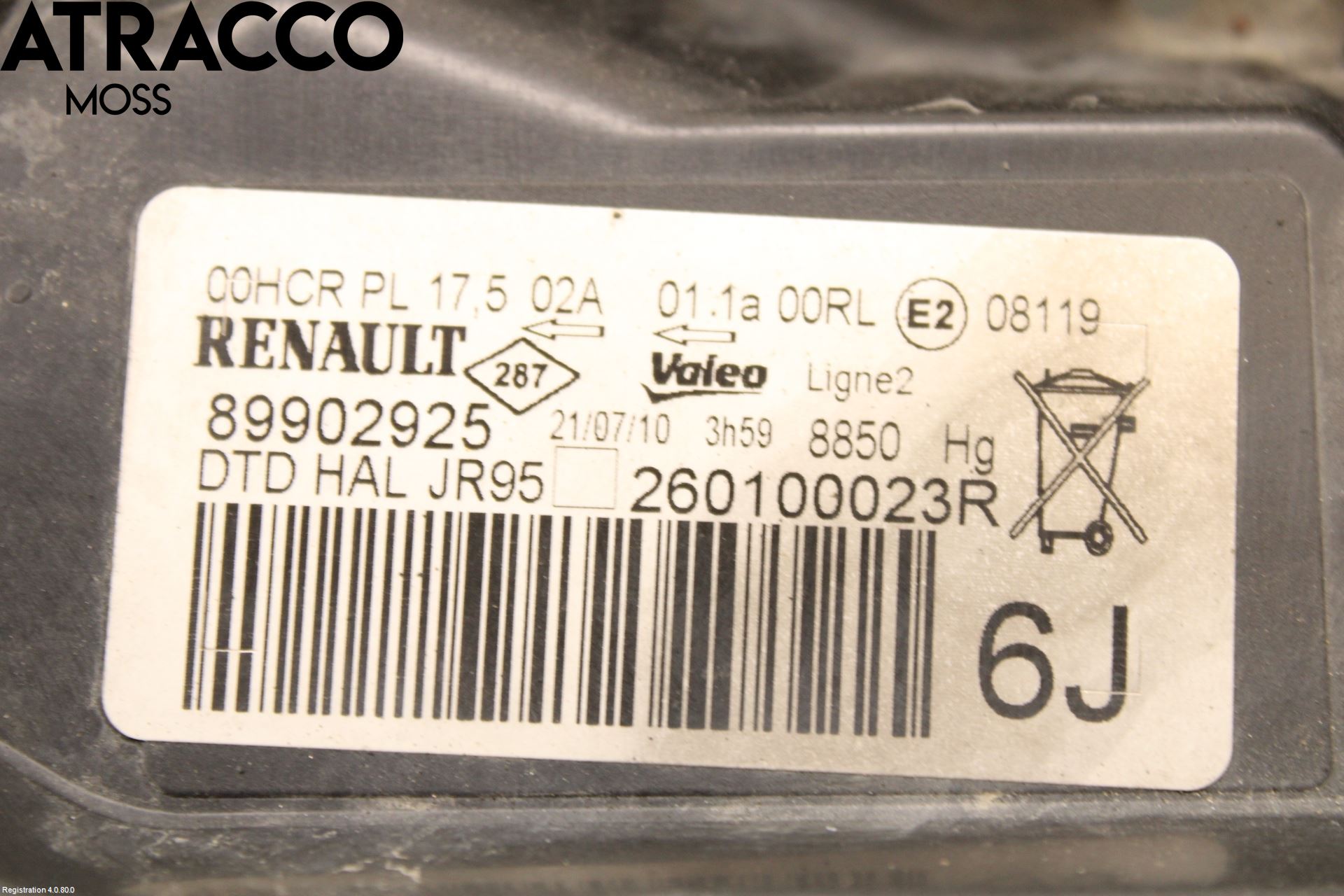 Renault SCÉNIC/GRAND 07-09 Frontlykt Høyre