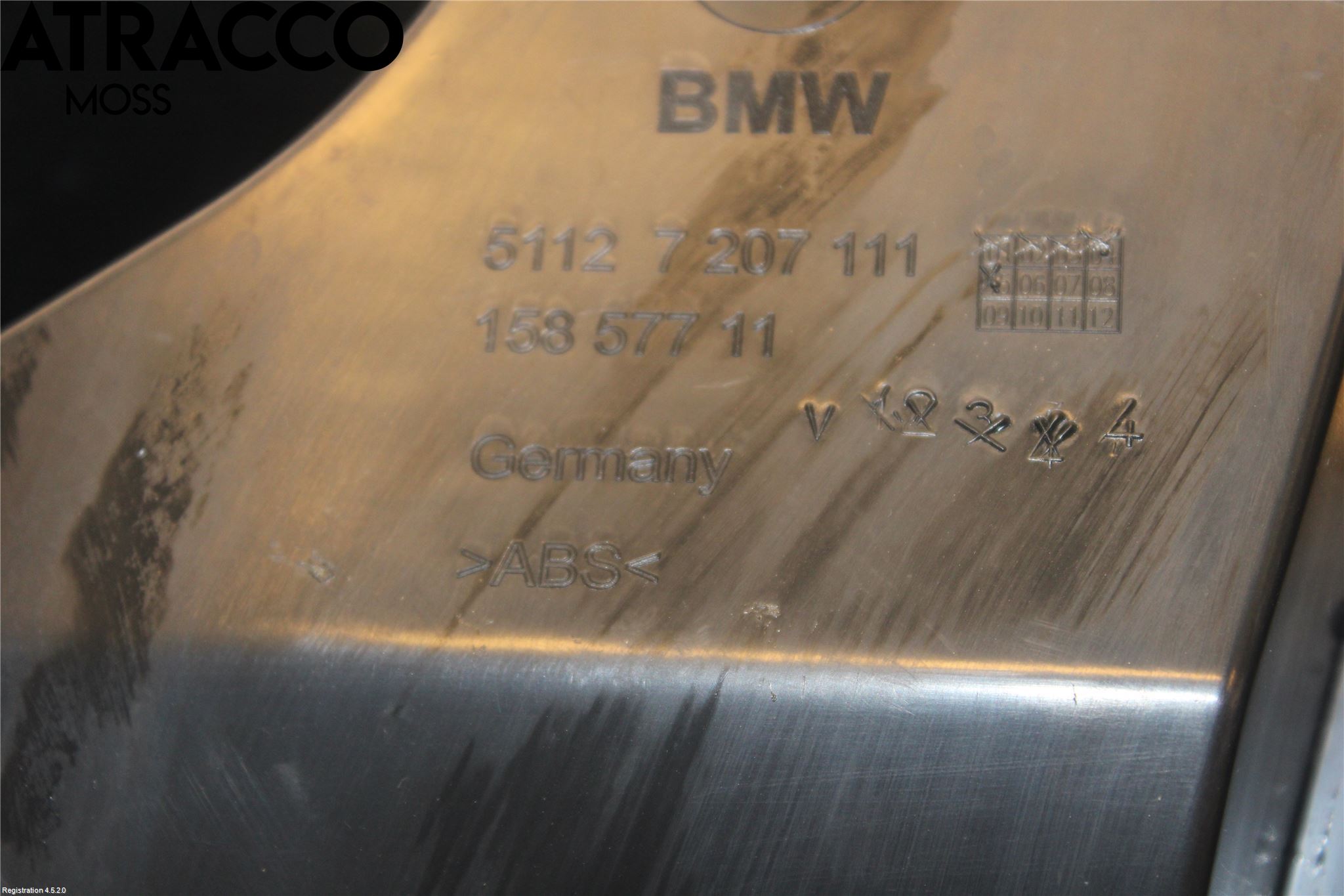 BMW 5 F10/F11/F18 09-17 Støtfangerfeste Bak Venstre