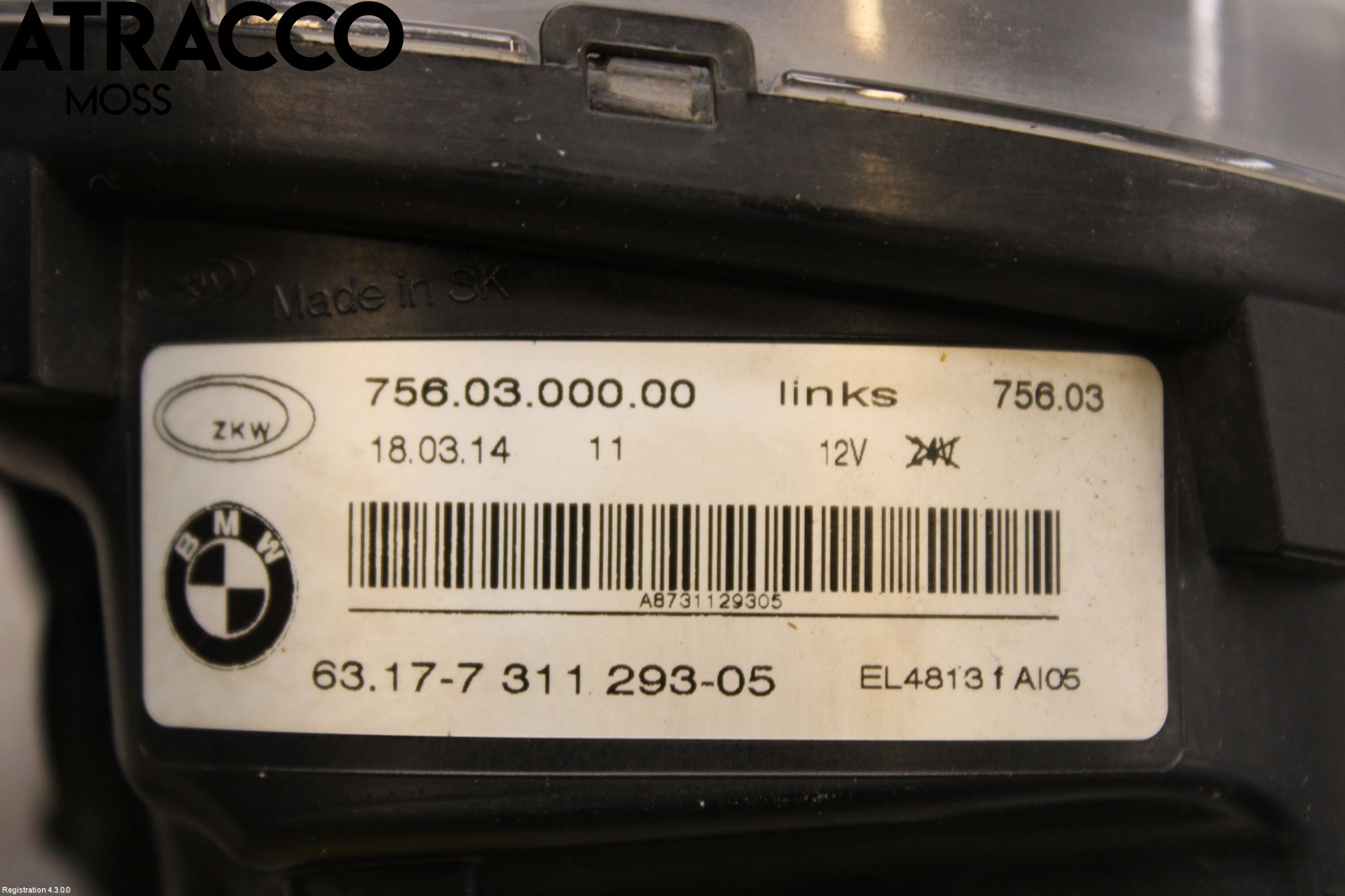 BMW 5 F10/F11/F18 09-17 Frontlykt-Kurve-Tåkelys