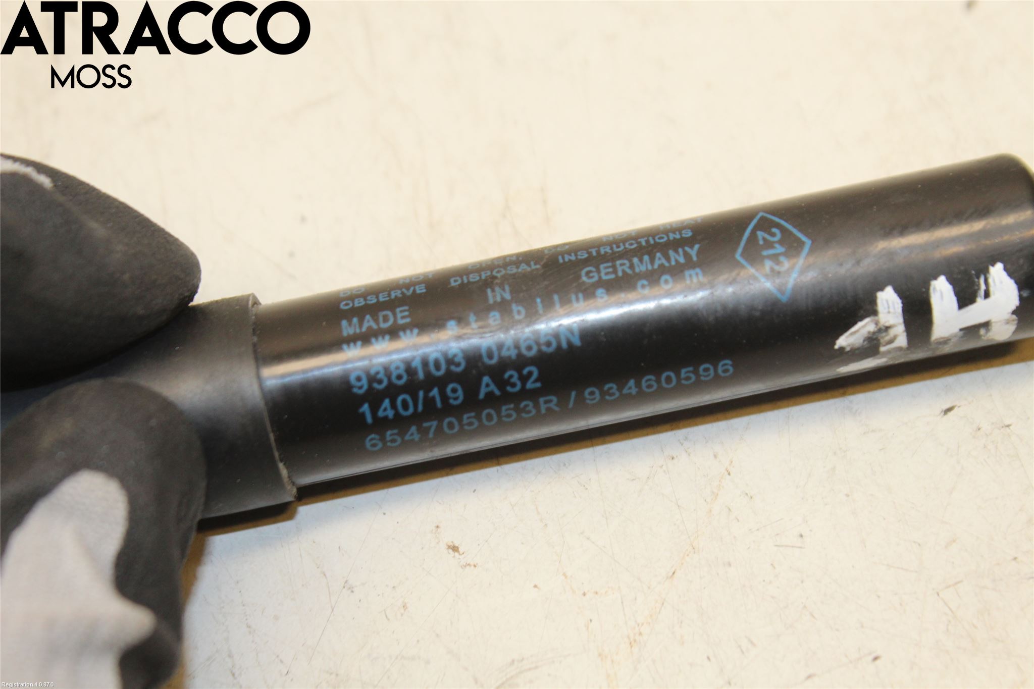 Renault TRAFIC/E-TECH 15- Panser Demper-Gassfjær