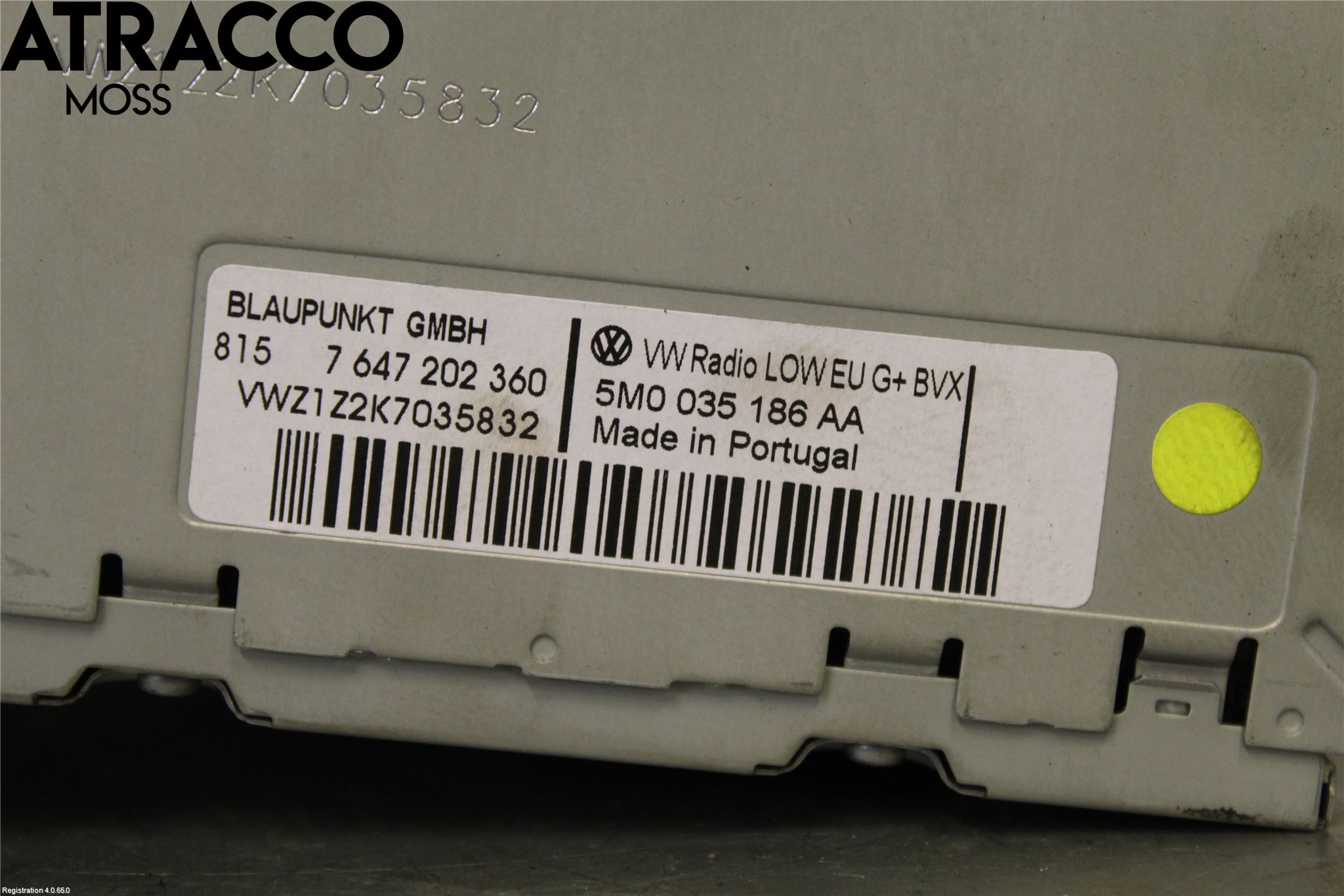 Volkswagen VW POLO 10-17 Stereo Radio Med Cd