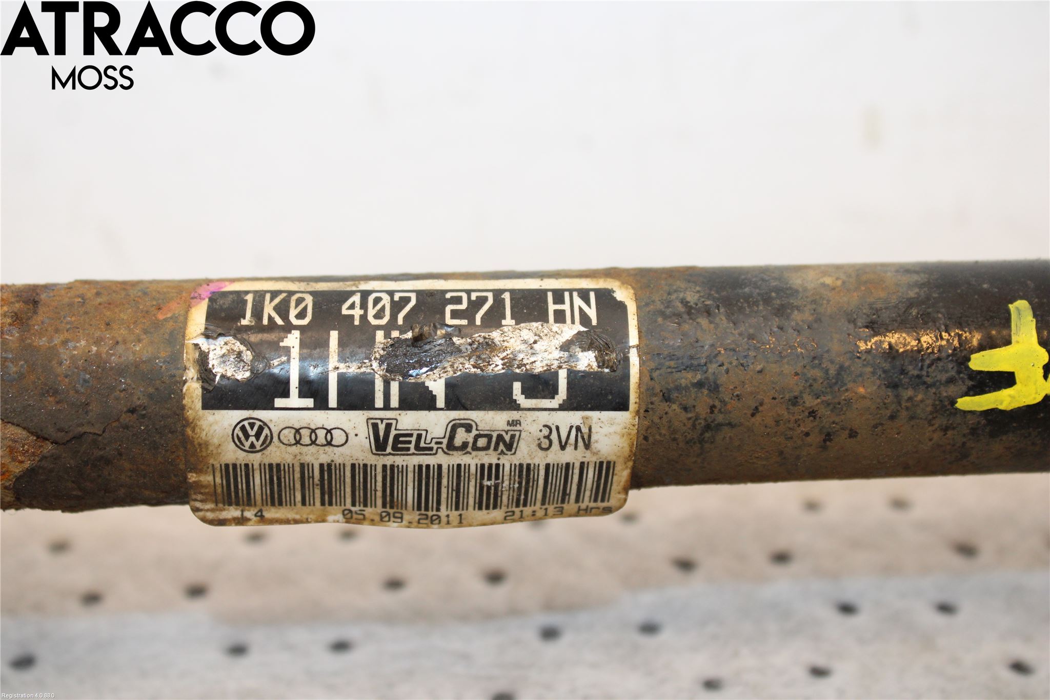 Volkswagen VW GOLF VI 09-13 Drivaksel Foran Kompl Venstre