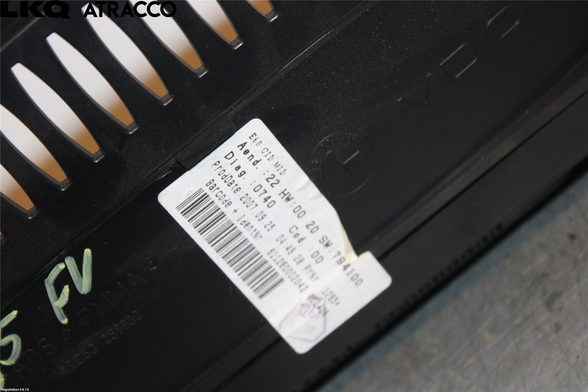 BMW 5 E60/61 Sed/Tou 02-10 Instr Skjerm Dvd-Gps-Ac-Tlf