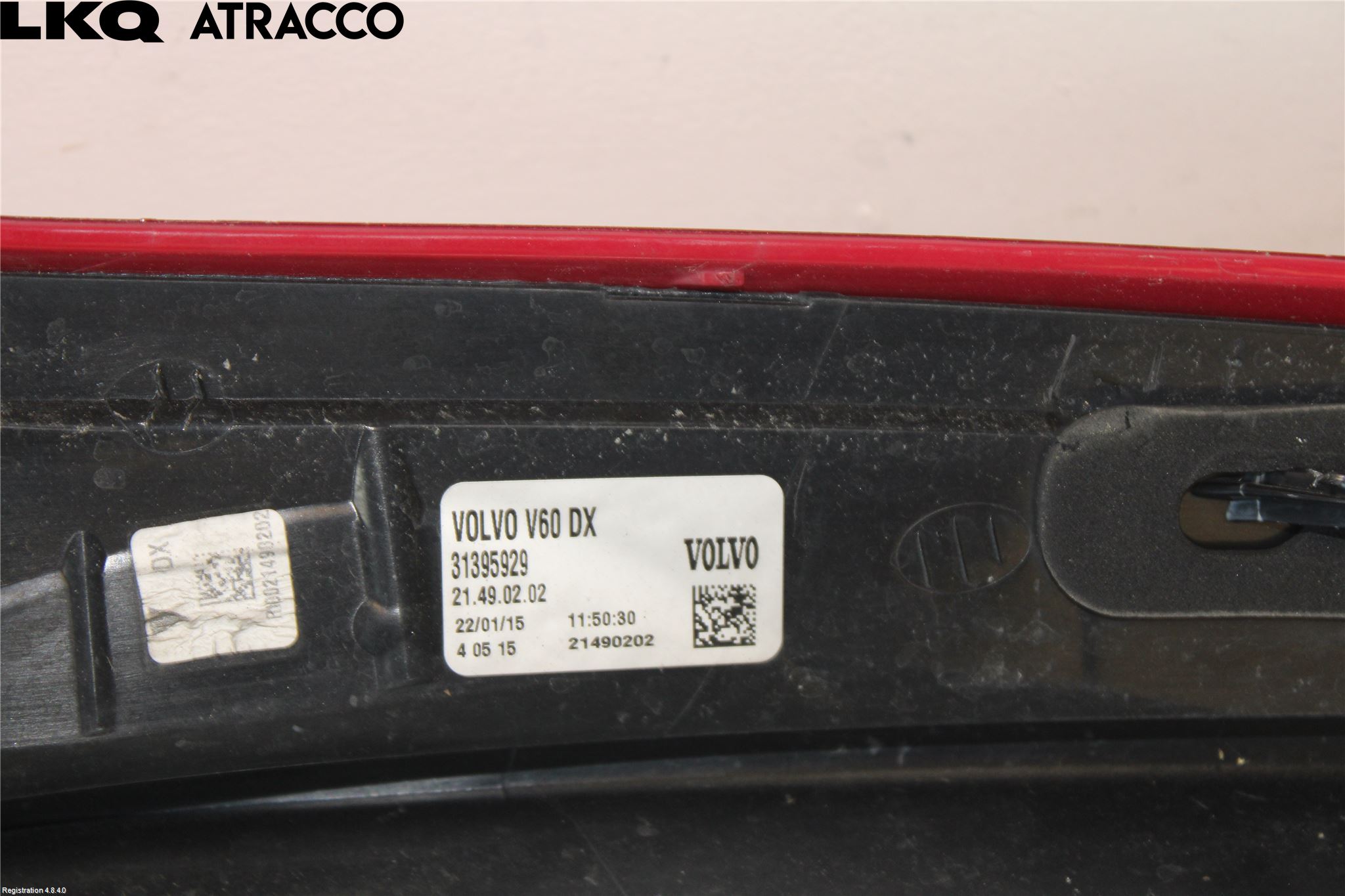 Volvo V60 14-18 Baklykt Høyre