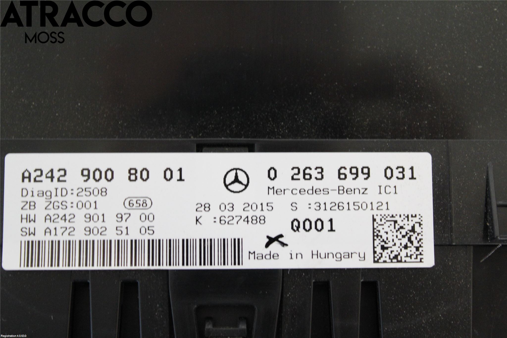 Mercedes-Benz MB B-KLASS (W246/W242) 12-19 Instr Kombinert