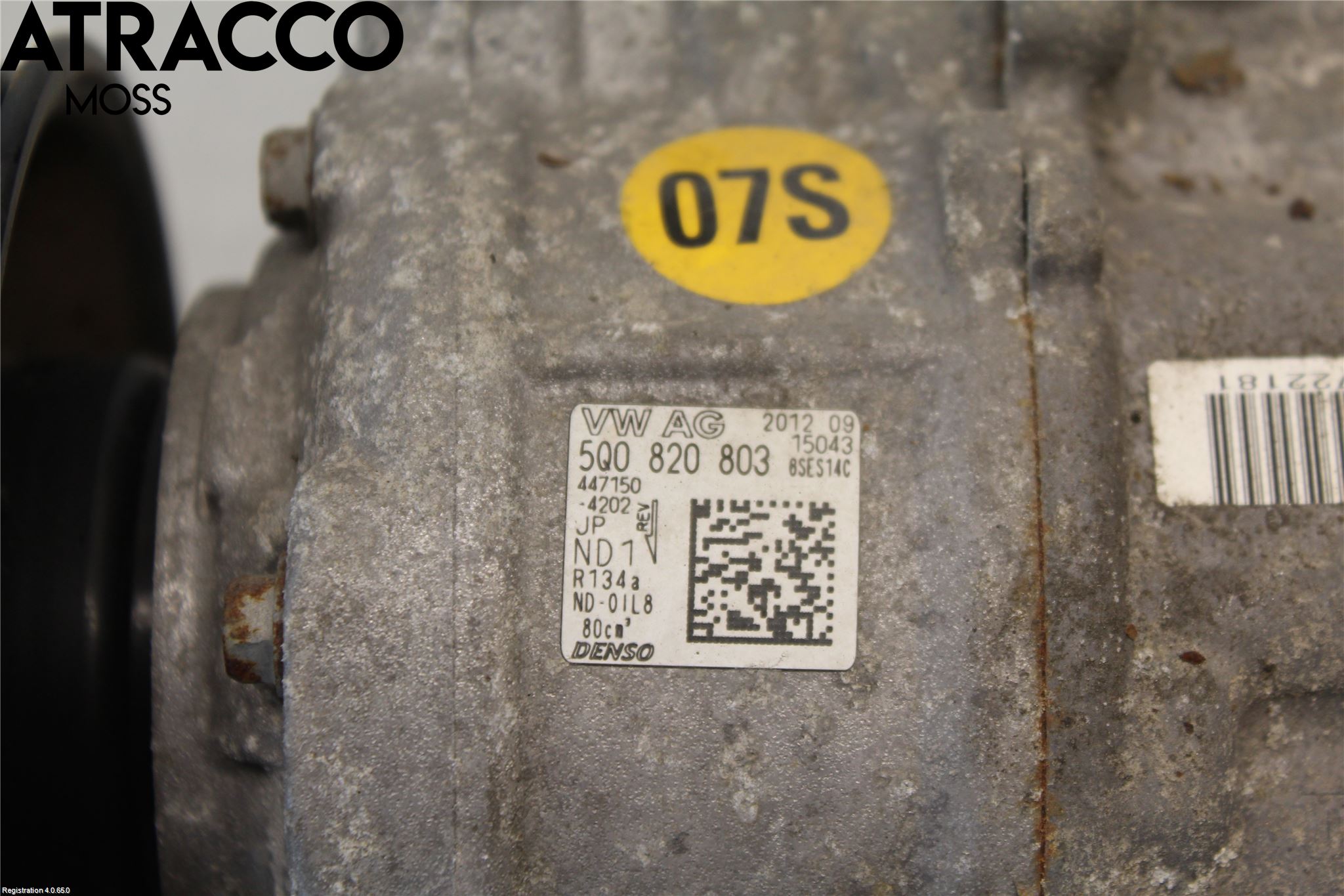 Volkswagen VW GOLF / E-GOLF VII 13-20 Varme Ac Kompressor