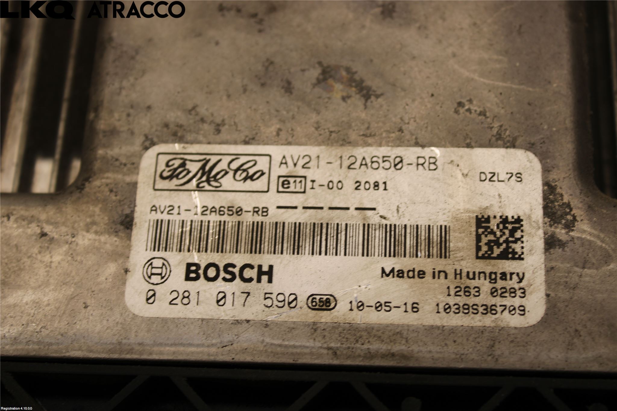 Ford FIESTA 09-12 Styreenhet Innsprøytning