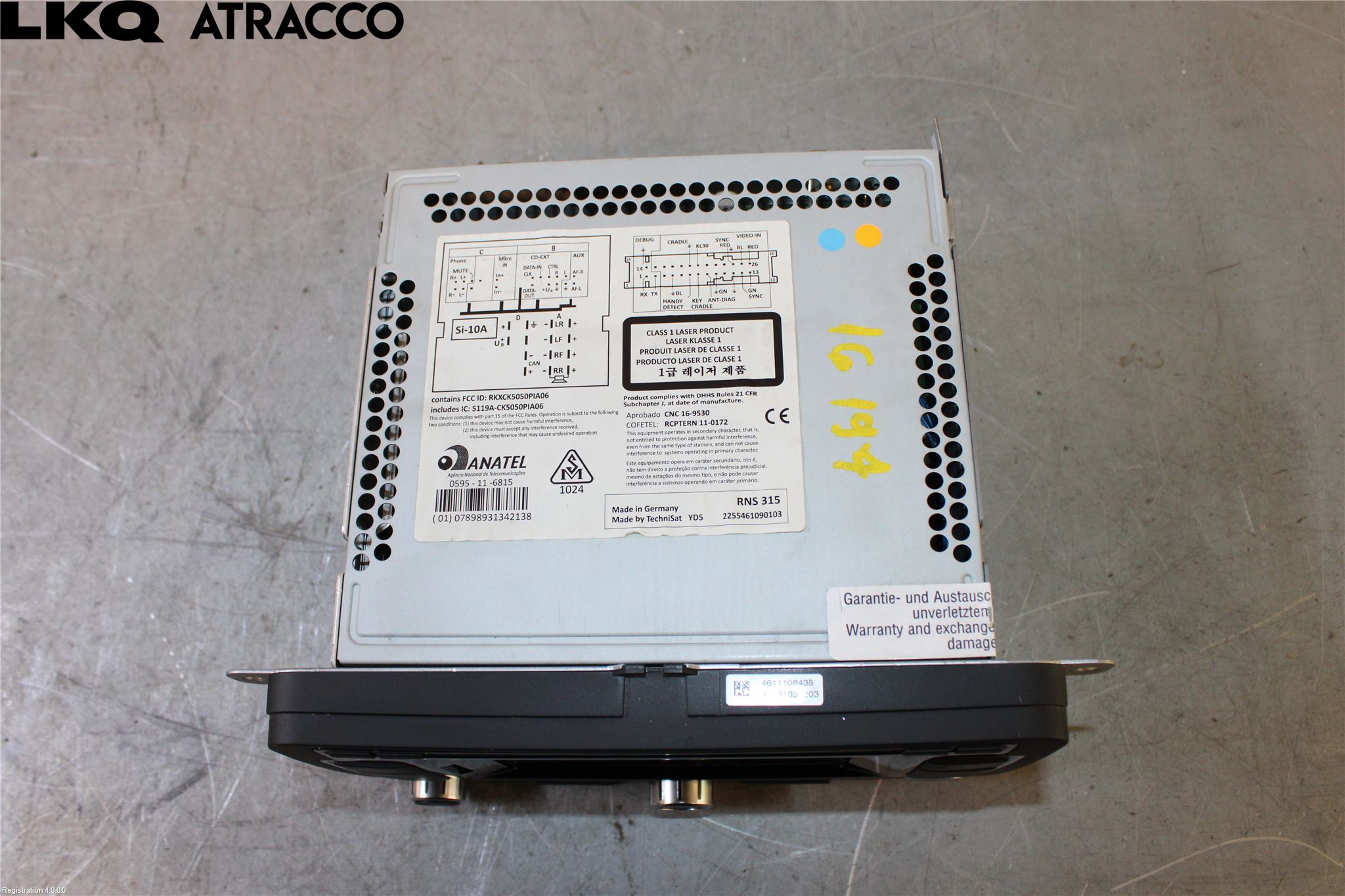 Volkswagen VW PASSAT 11-14 Stereo Radio Med Cd