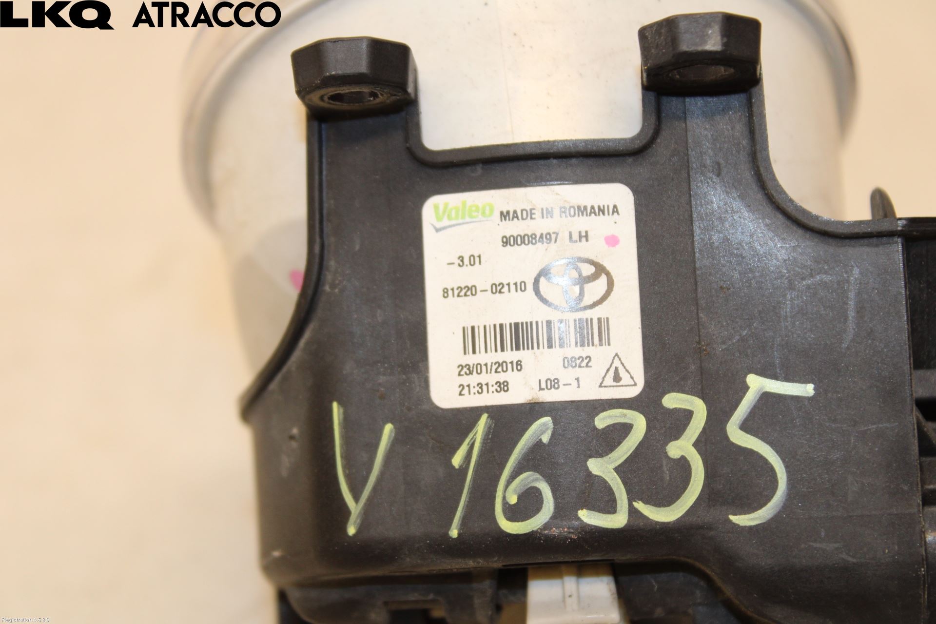 Toyota AURIS 13-19 Frontlykt-Kurve-Tåkelys