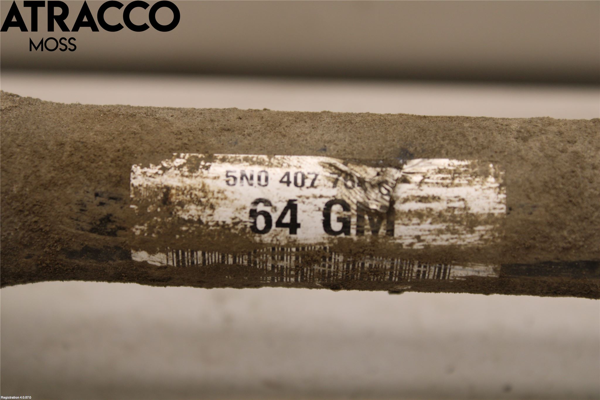 Volkswagen VW TIGUAN 07-16 Drivaksel Foran Kompl Høyre