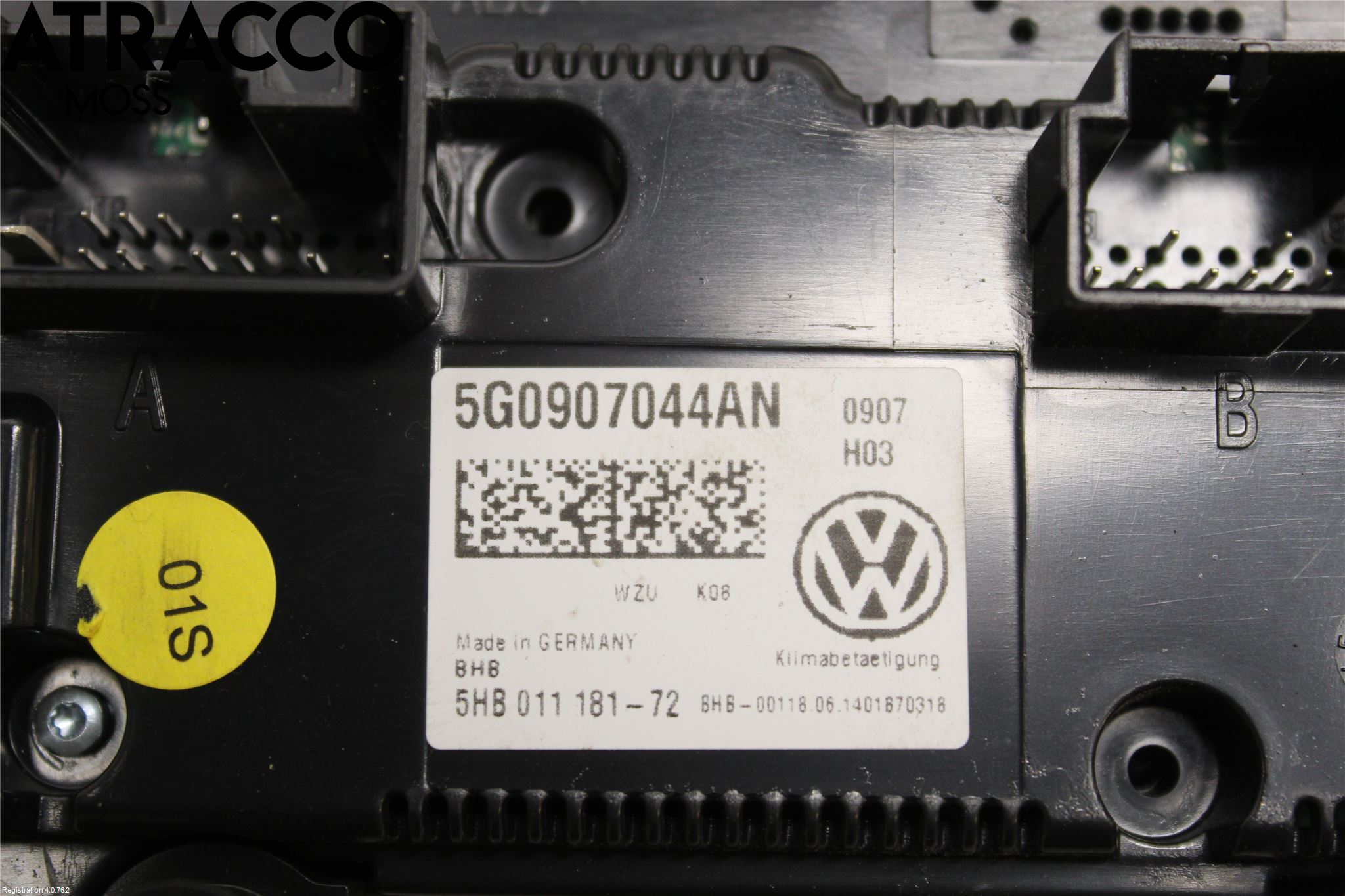 Volkswagen VW GOLF / E-GOLF VII 13-20 Varme Ac Betjening-Display