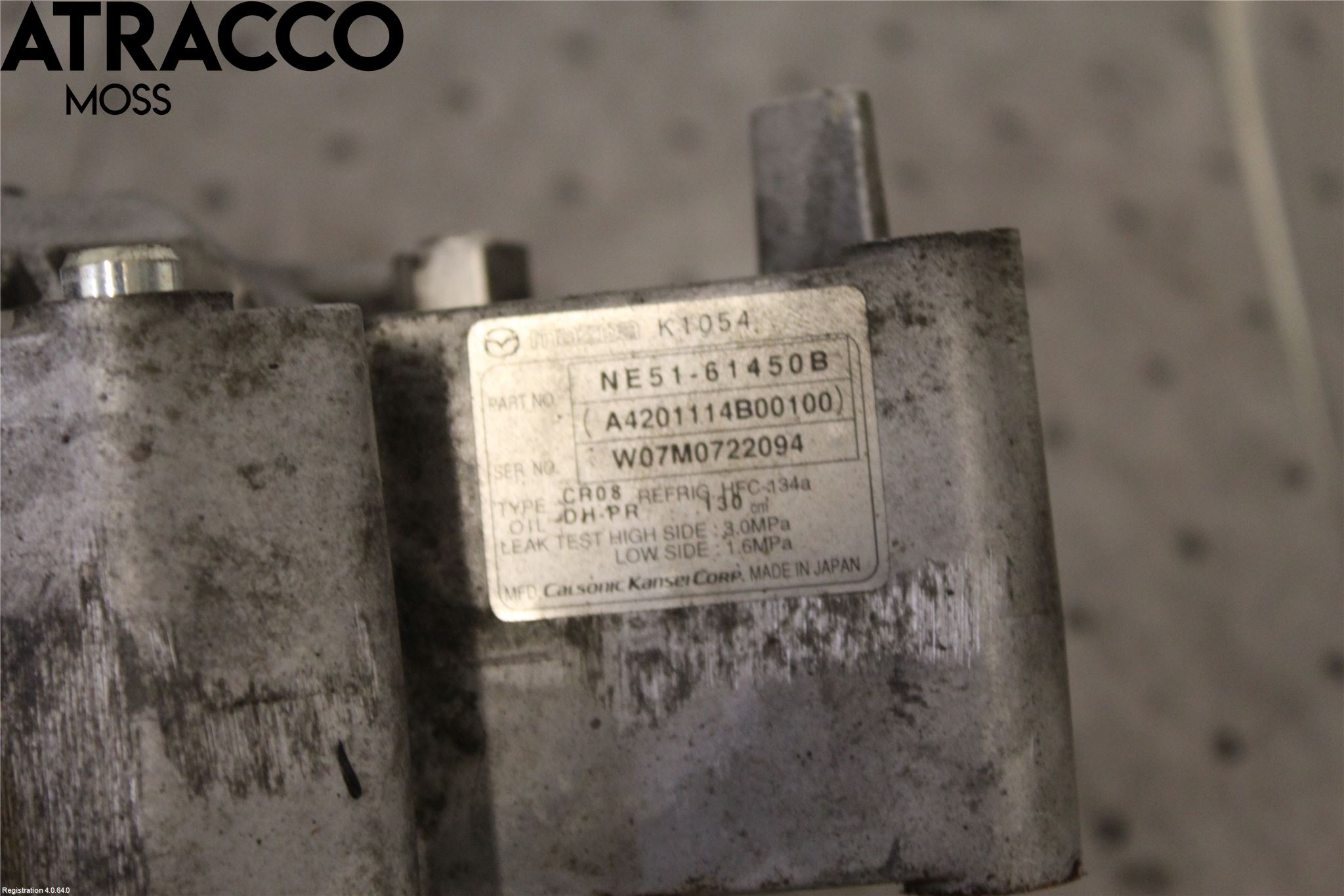 Mazda MX-5 III MIATA 06-15 Varme Ac Kompressor