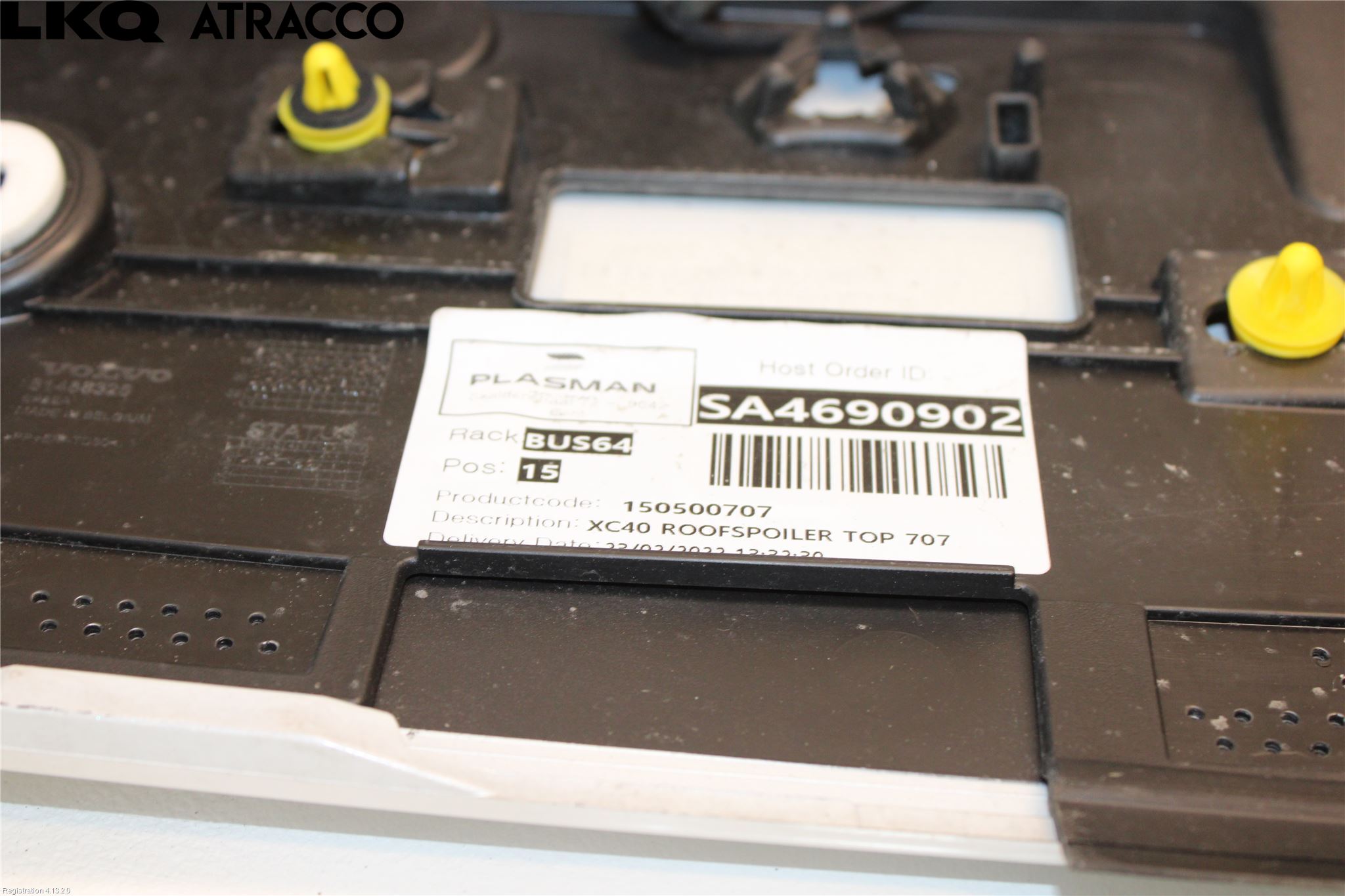 Volvo XC40/RECHARGE 18- Spoiler Bakluke
