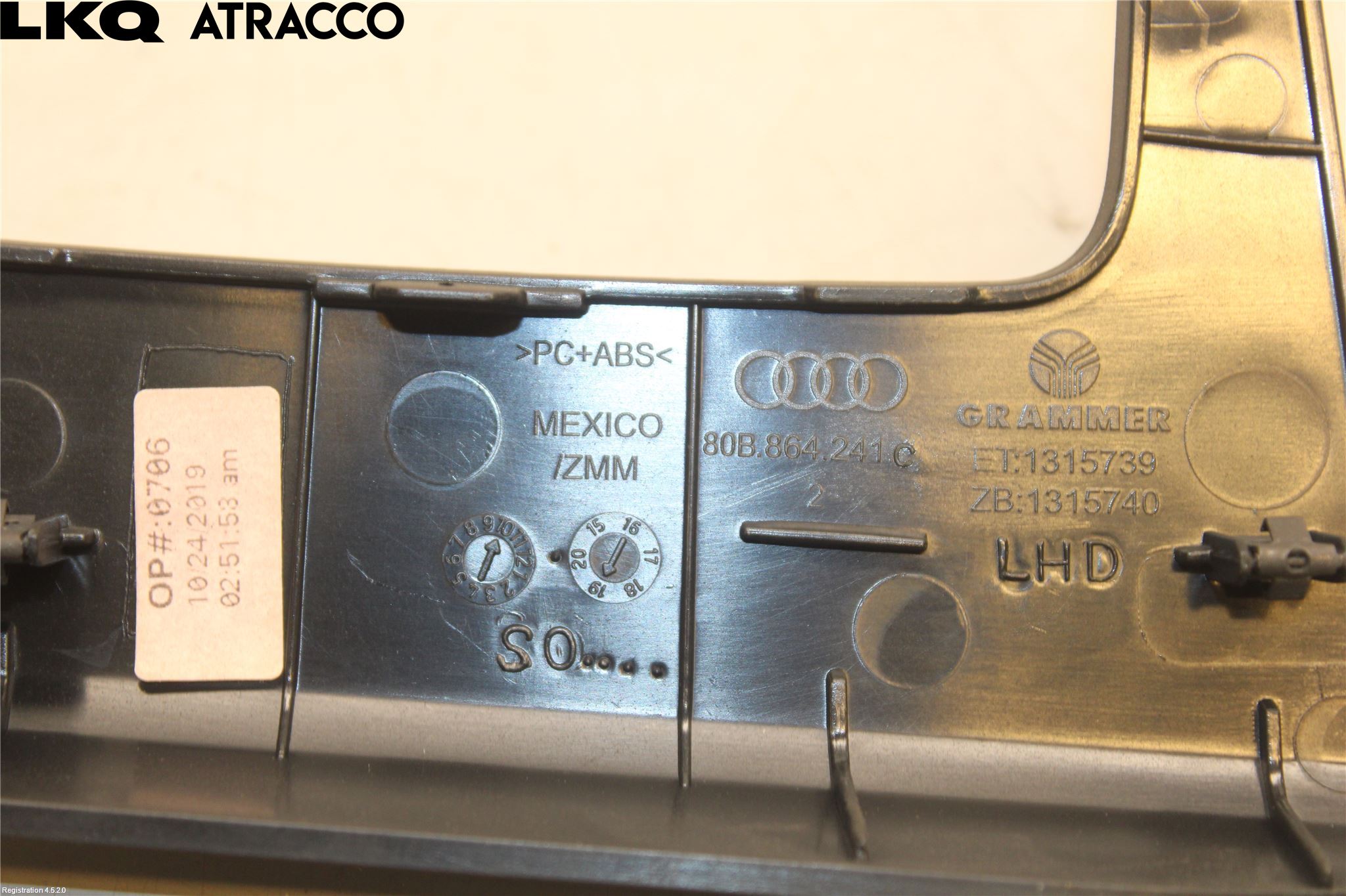 Audi Q5/SQ5 17- Inredning Sarg Växelspak