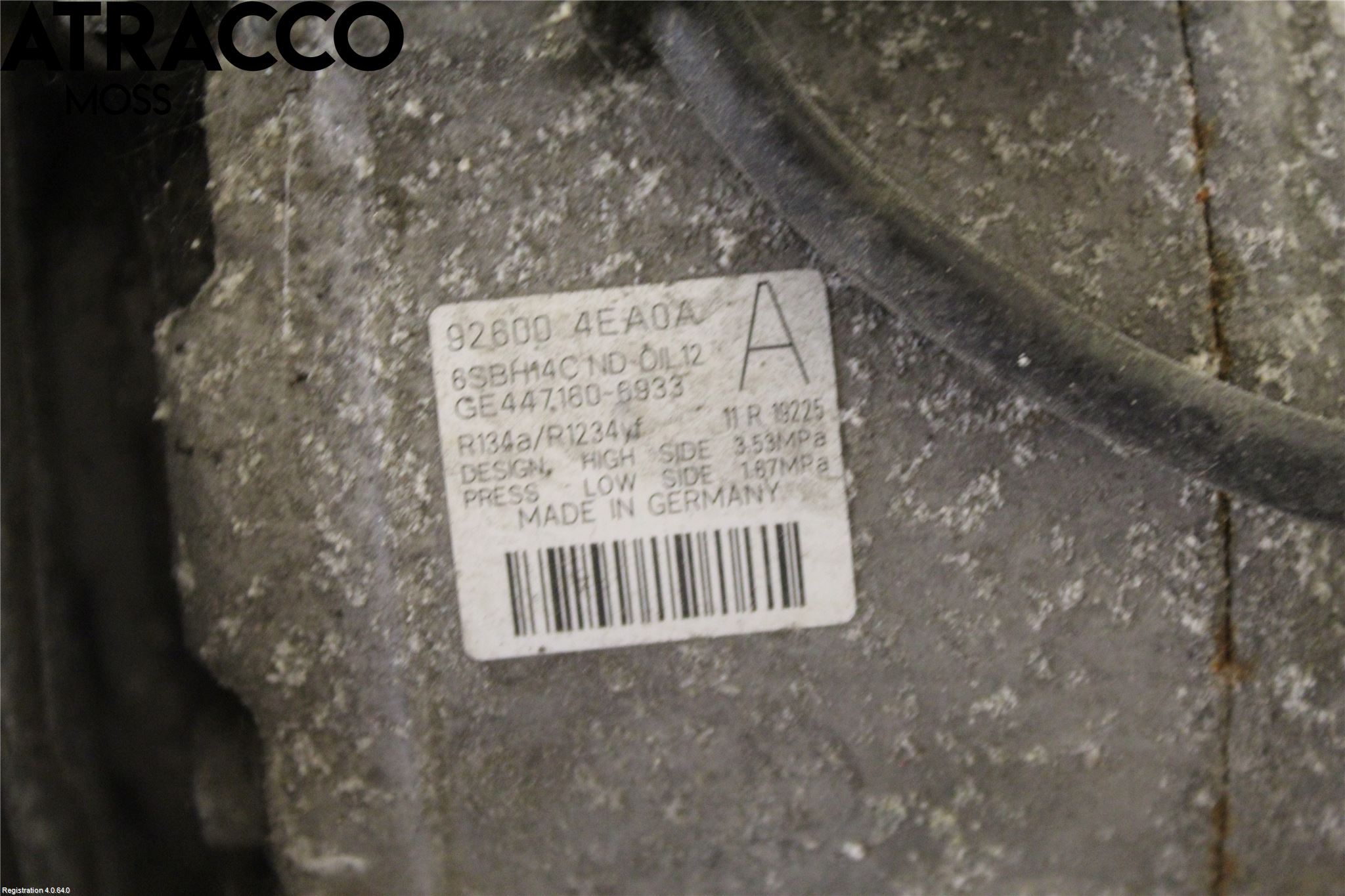 Renault MEGANE III 09-15 Varme Ac Kompressor