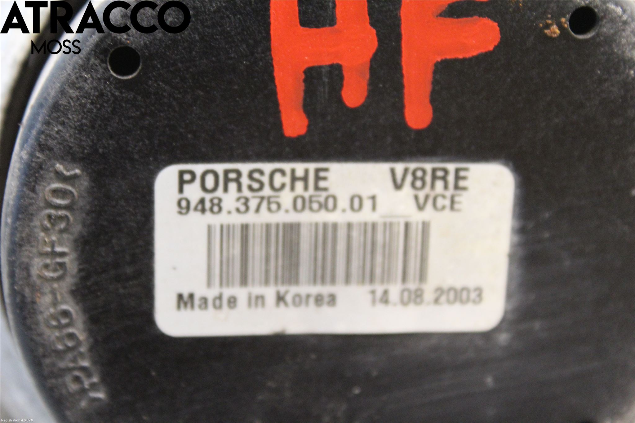 Porsche CAYENNE 03- Motor Feste Gummi