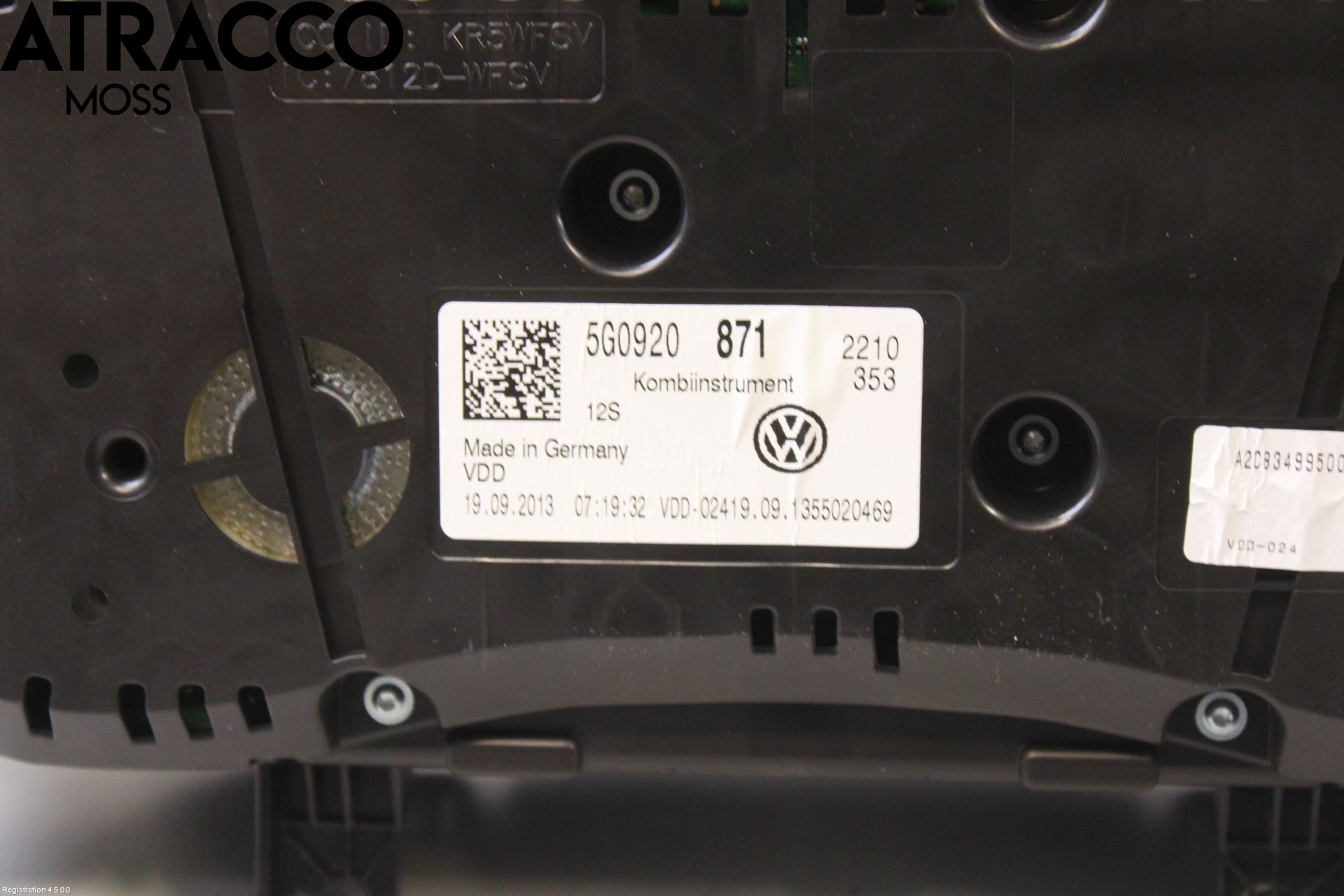 Volkswagen VW GOLF / E-GOLF VII 13-20 Instr Kombinert