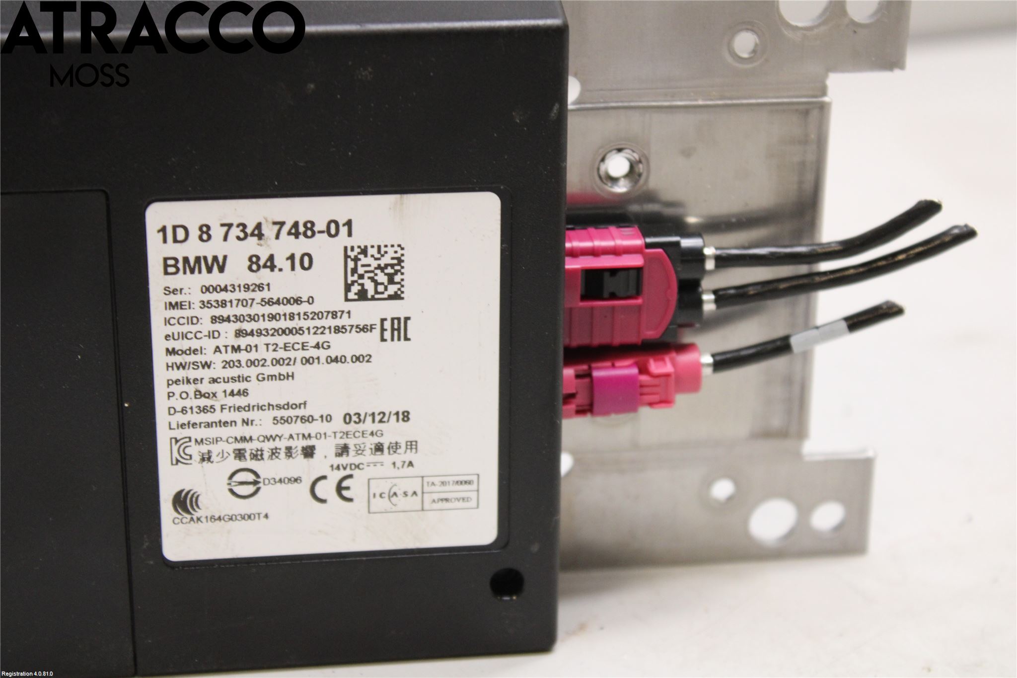 BMW 2 F22/F23/F87 Coupé/Cab 13-21 Styreenhet Øvrig