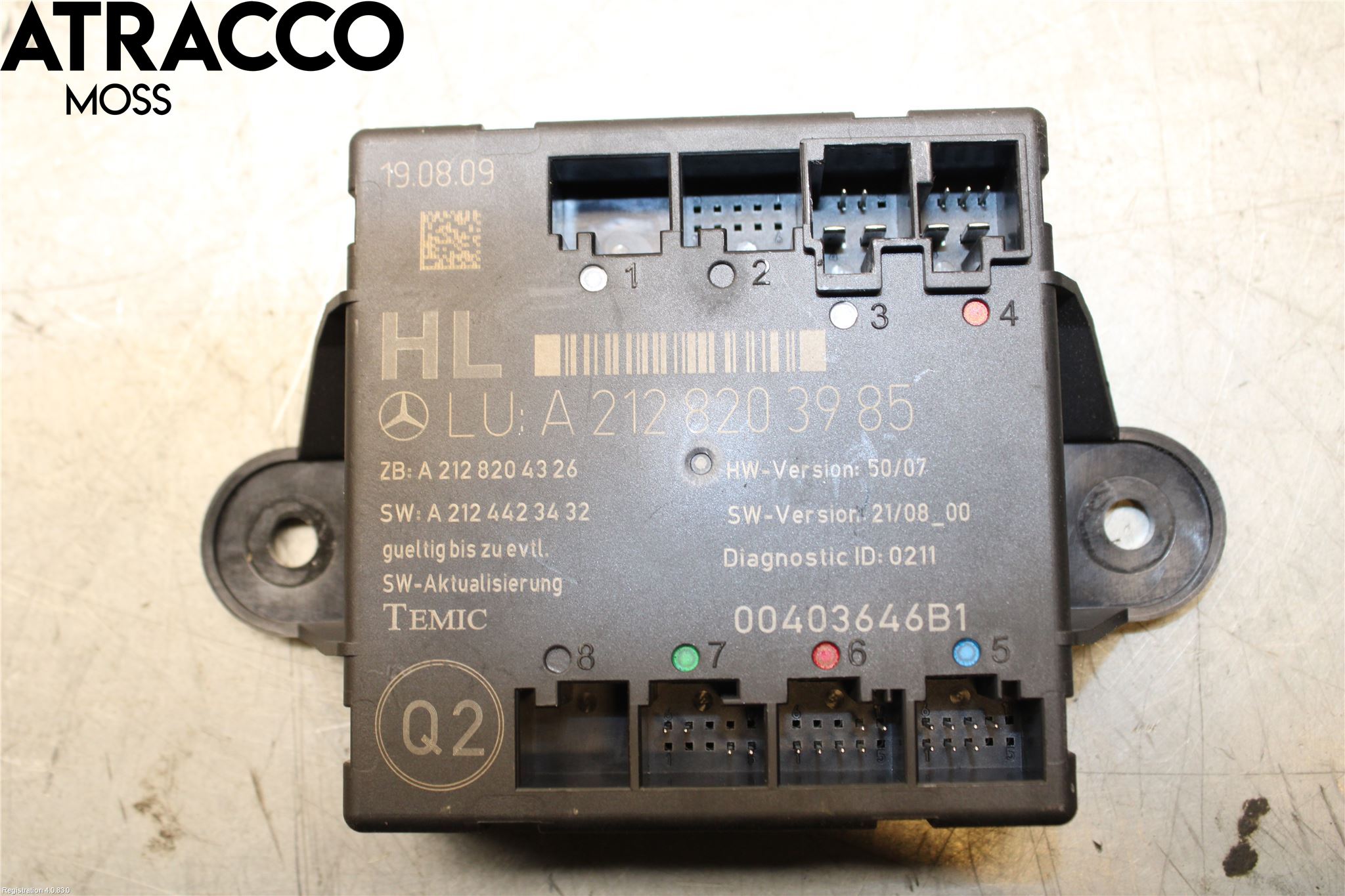 Mercedes-Benz MB E-KLASS (W212) 09-16 Styreenhet Dør