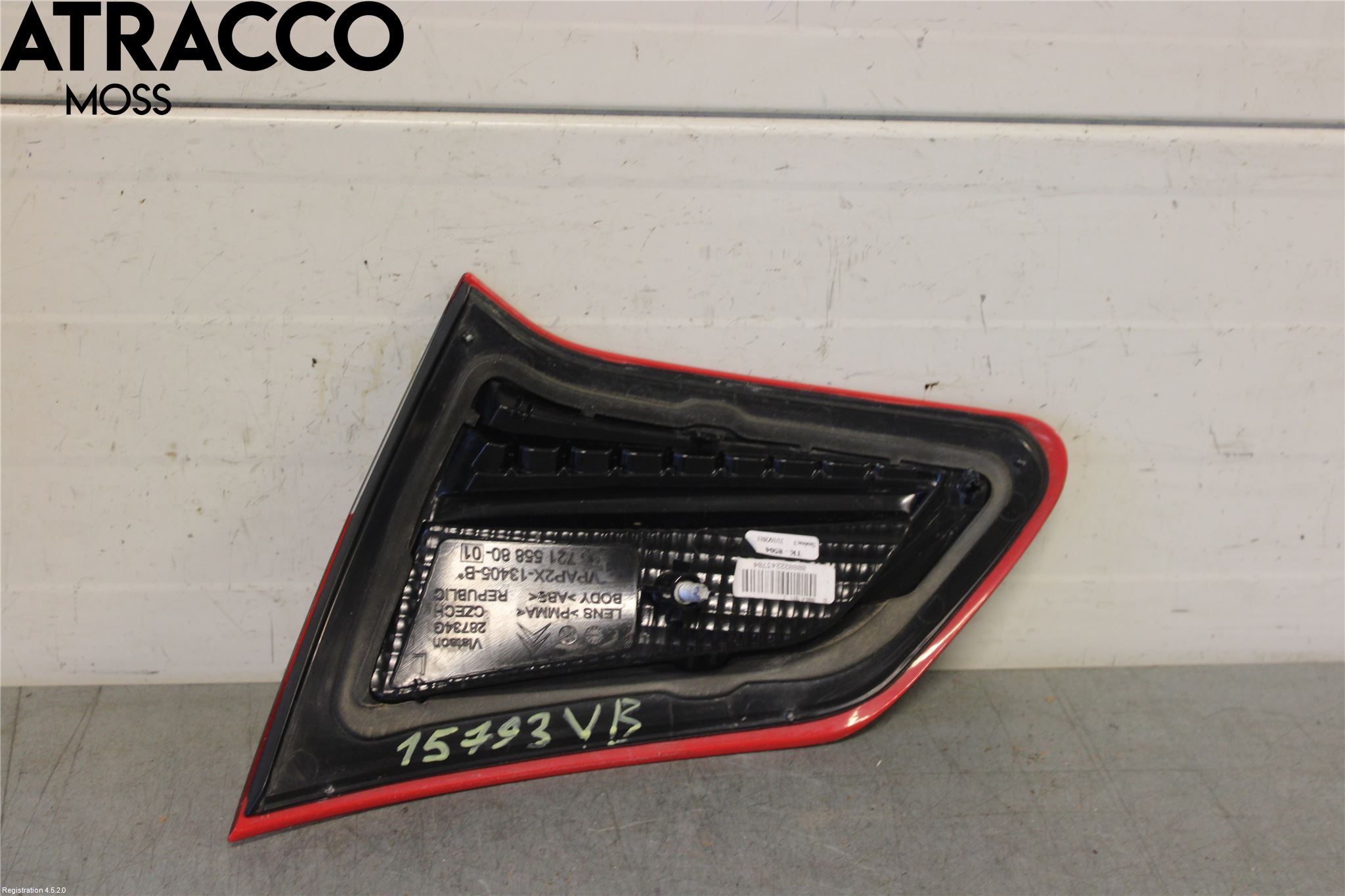 Citroen C4 II 11-18 Baklykt Venstre  På Luke(Indre