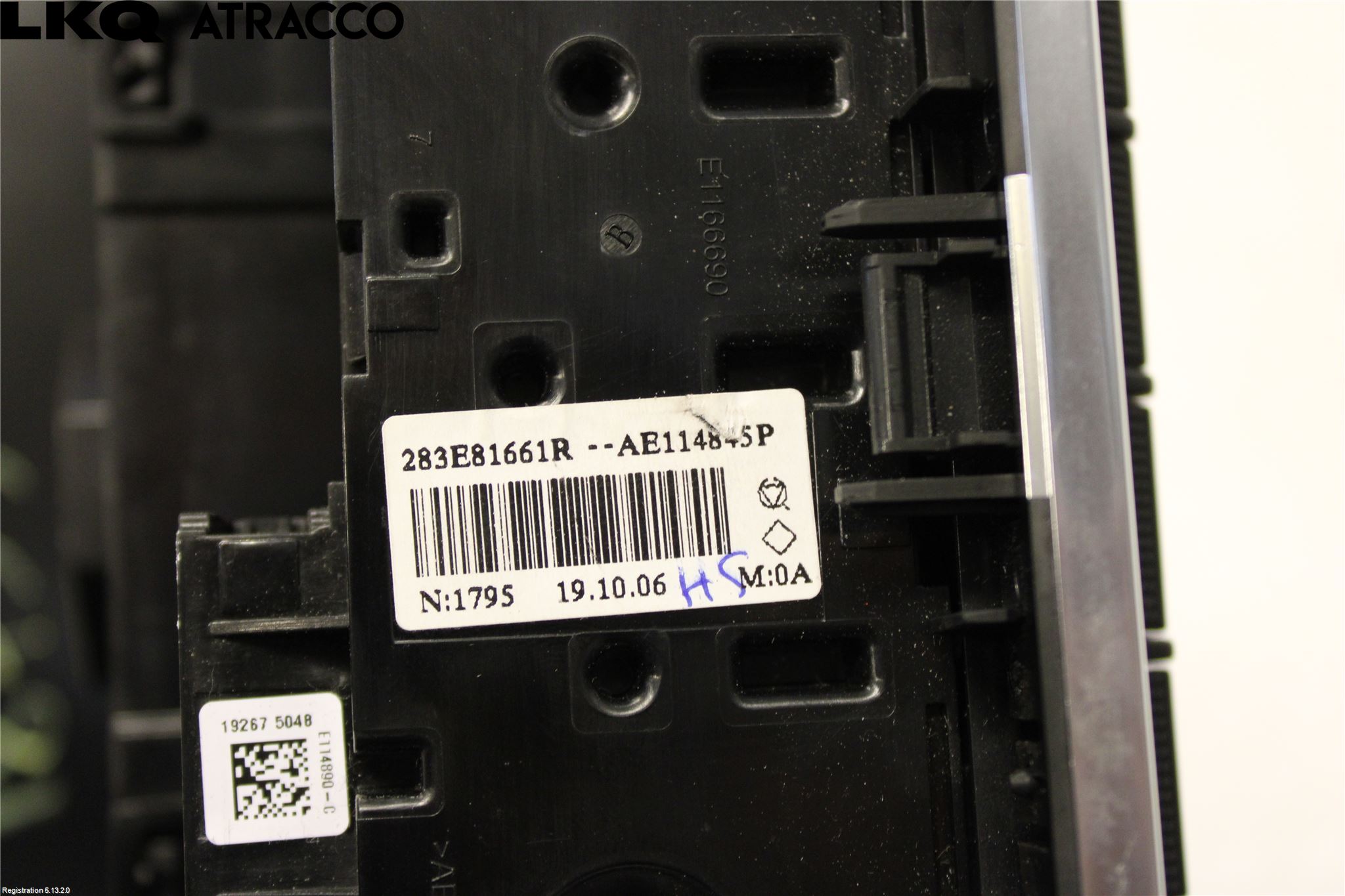 Renault ZOE/E-TECH 13- Varme Ac Betjening-Display