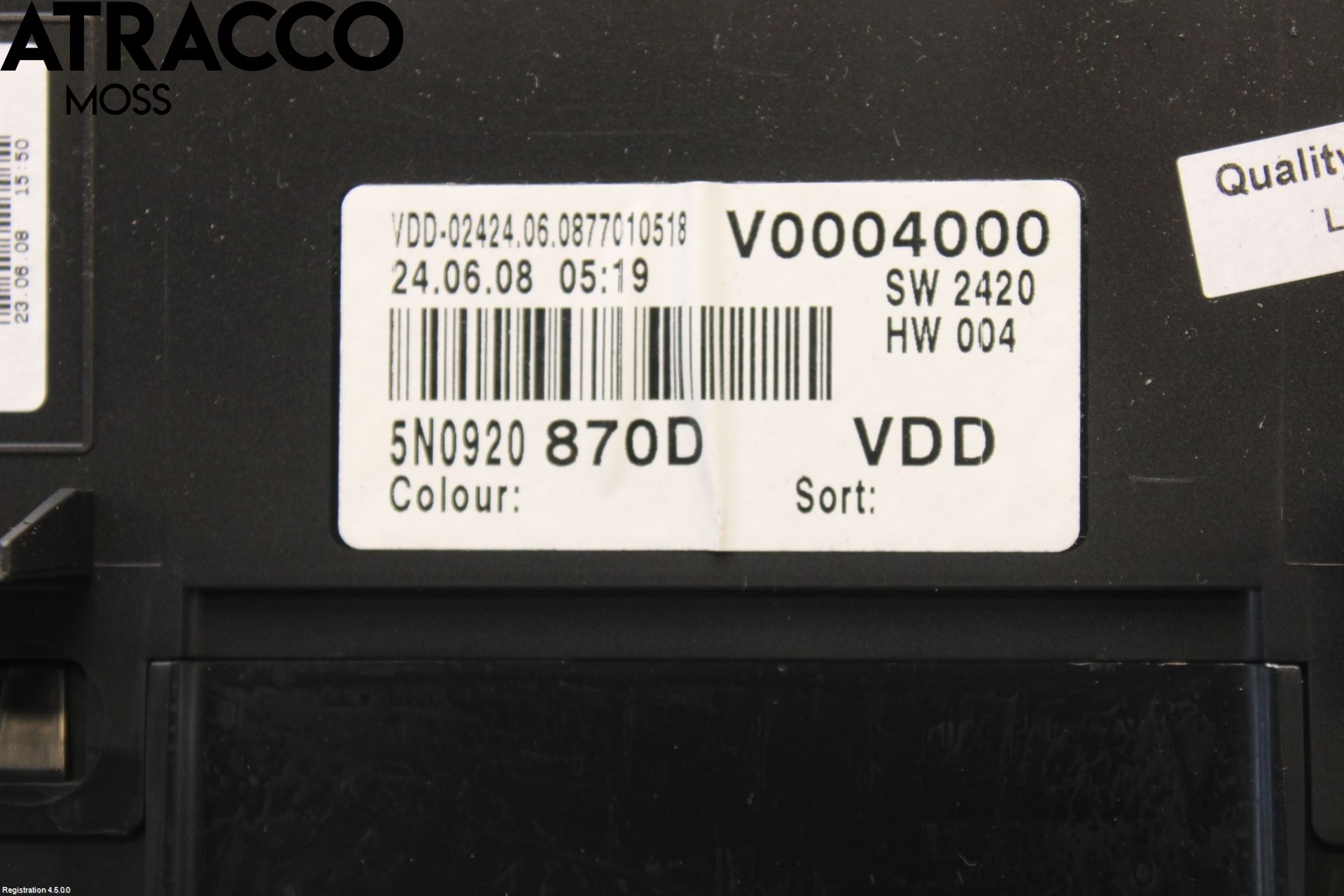 Volkswagen VW TIGUAN 07-16 Instr Kombinert