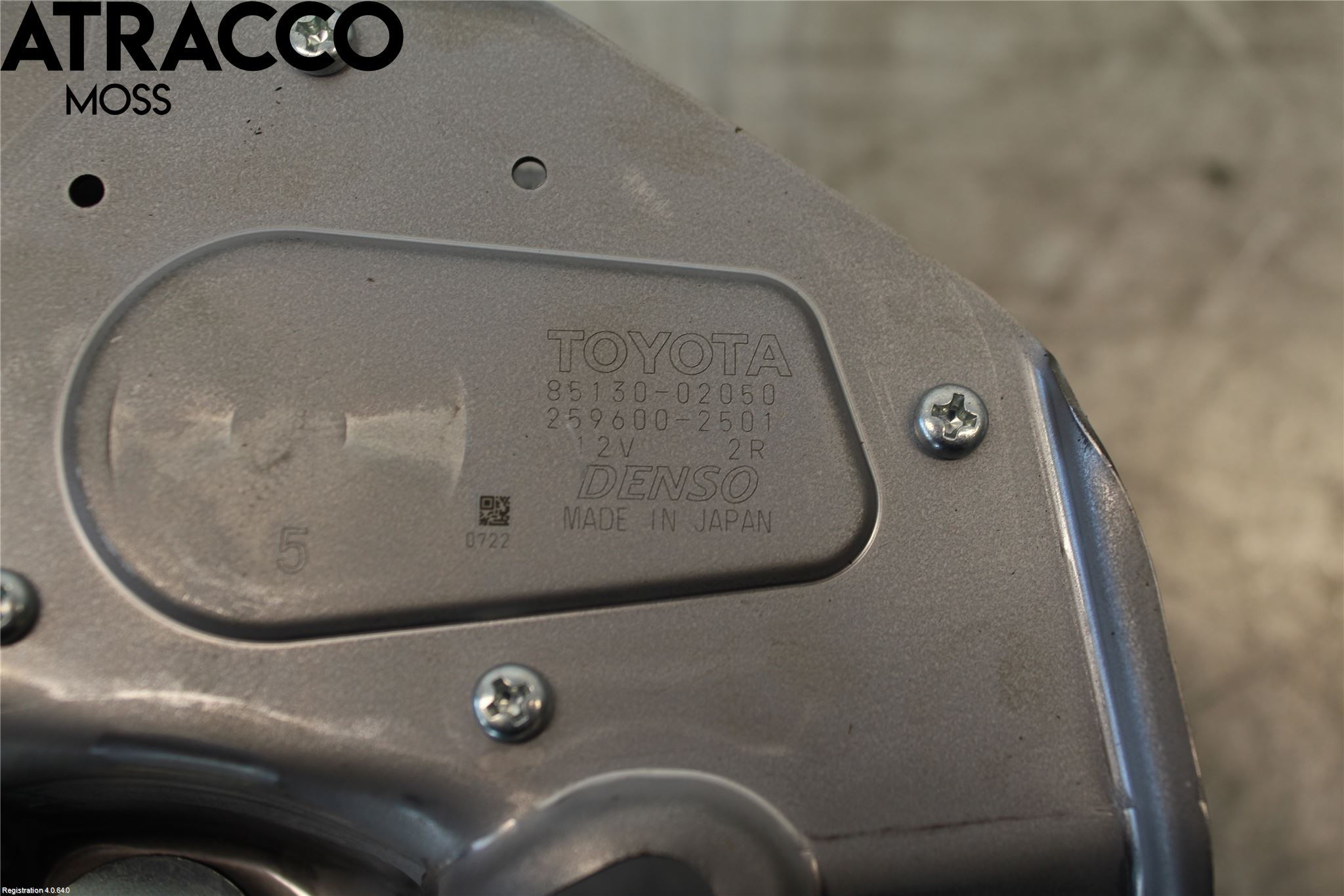 Toyota AURIS 13-19 Viskermotor Bakluke