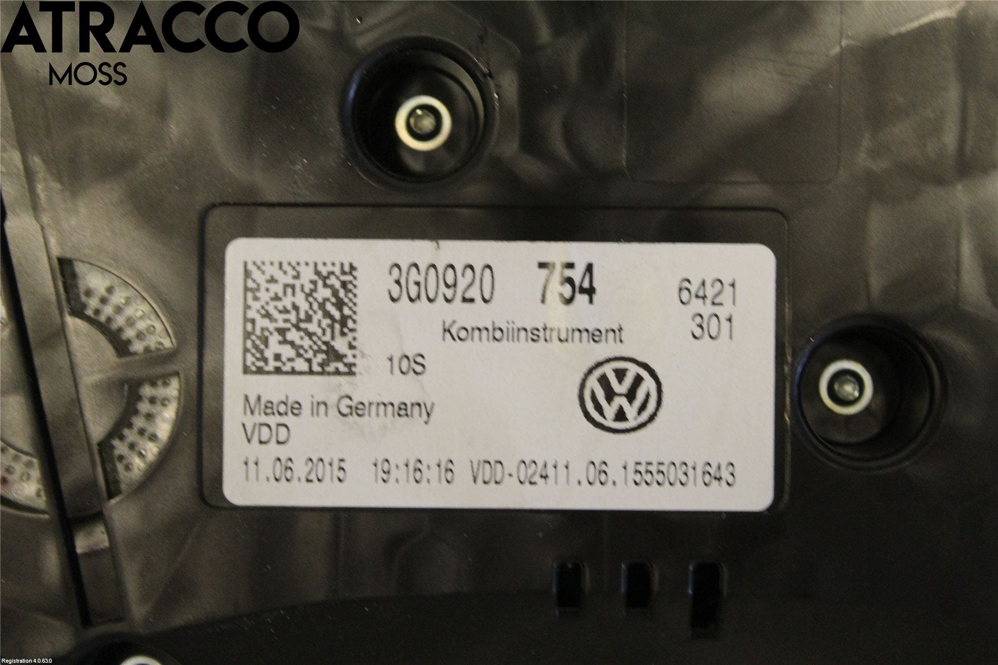 Volkswagen VW PASSAT 15-19 Instr Kombinert