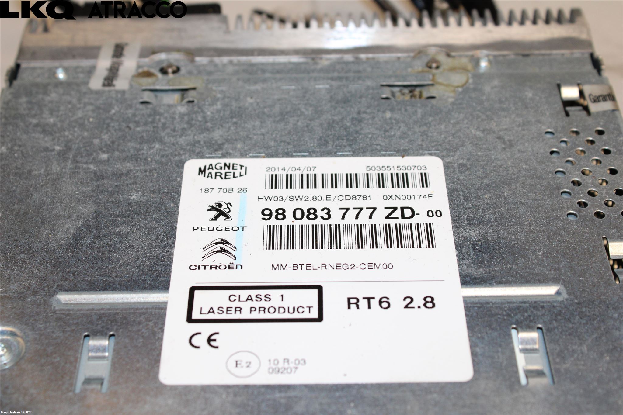 Citroen C5 08-17 Stereo Radio Med Cd