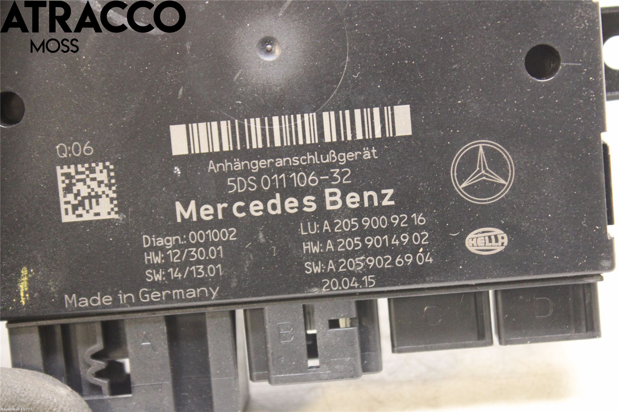 Mercedes-Benz MB C-KLASS (W205) 14-21 Styreenhet Øvrig