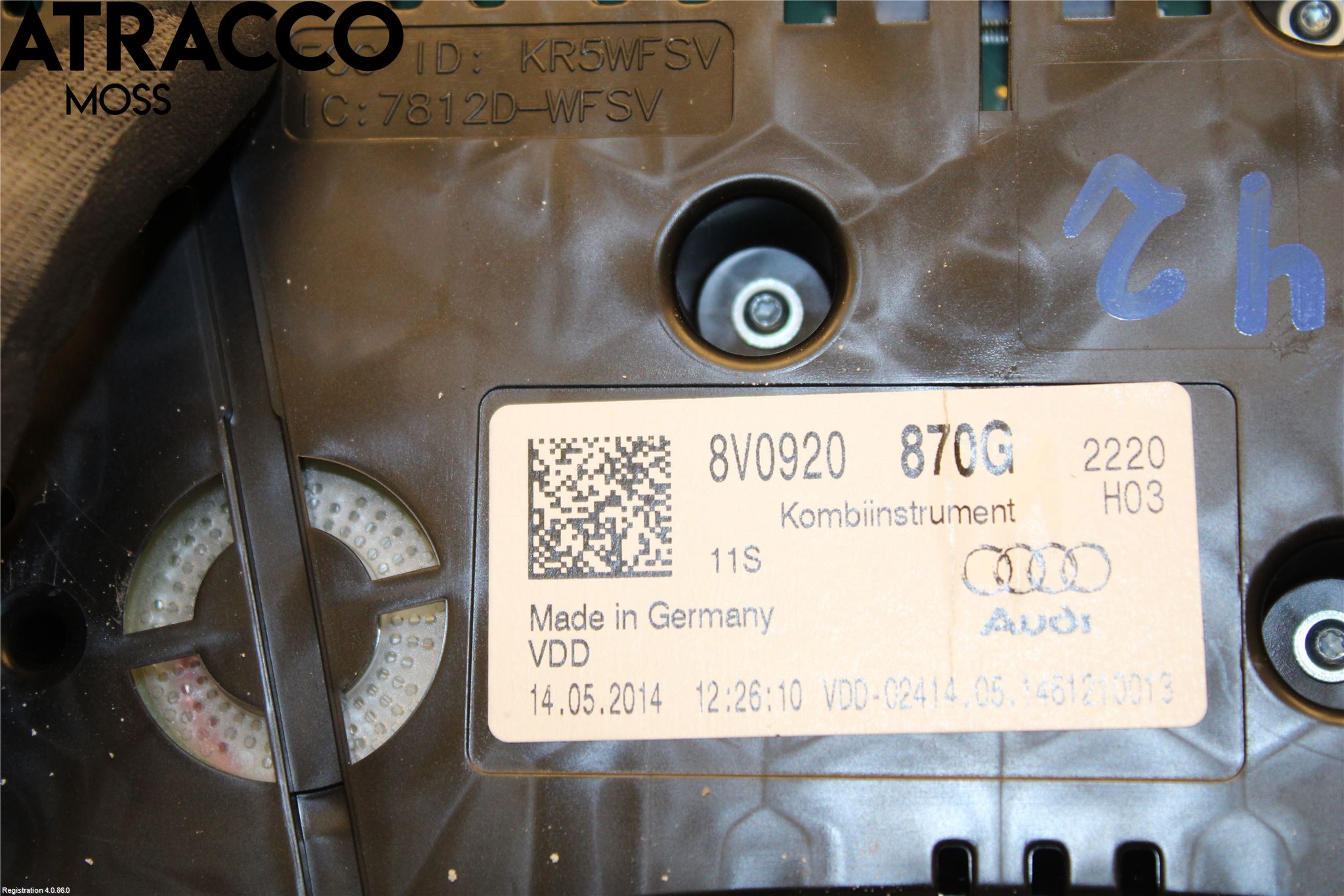 Audi A3/S3 8V 13-20 Instr Kombinert