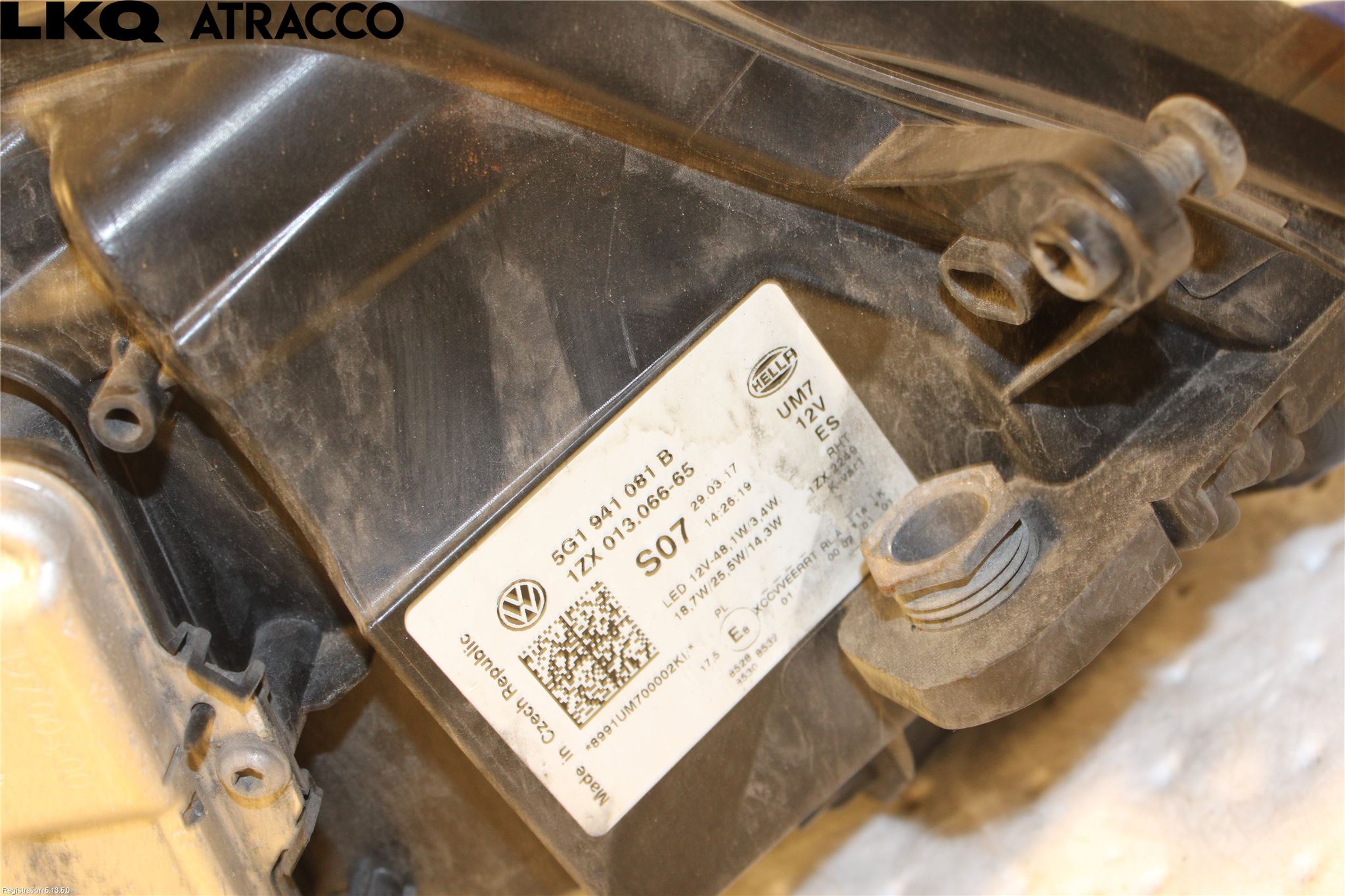 Volkswagen VW GOLF / E-GOLF VII 13-20 Frontlykt Venstre