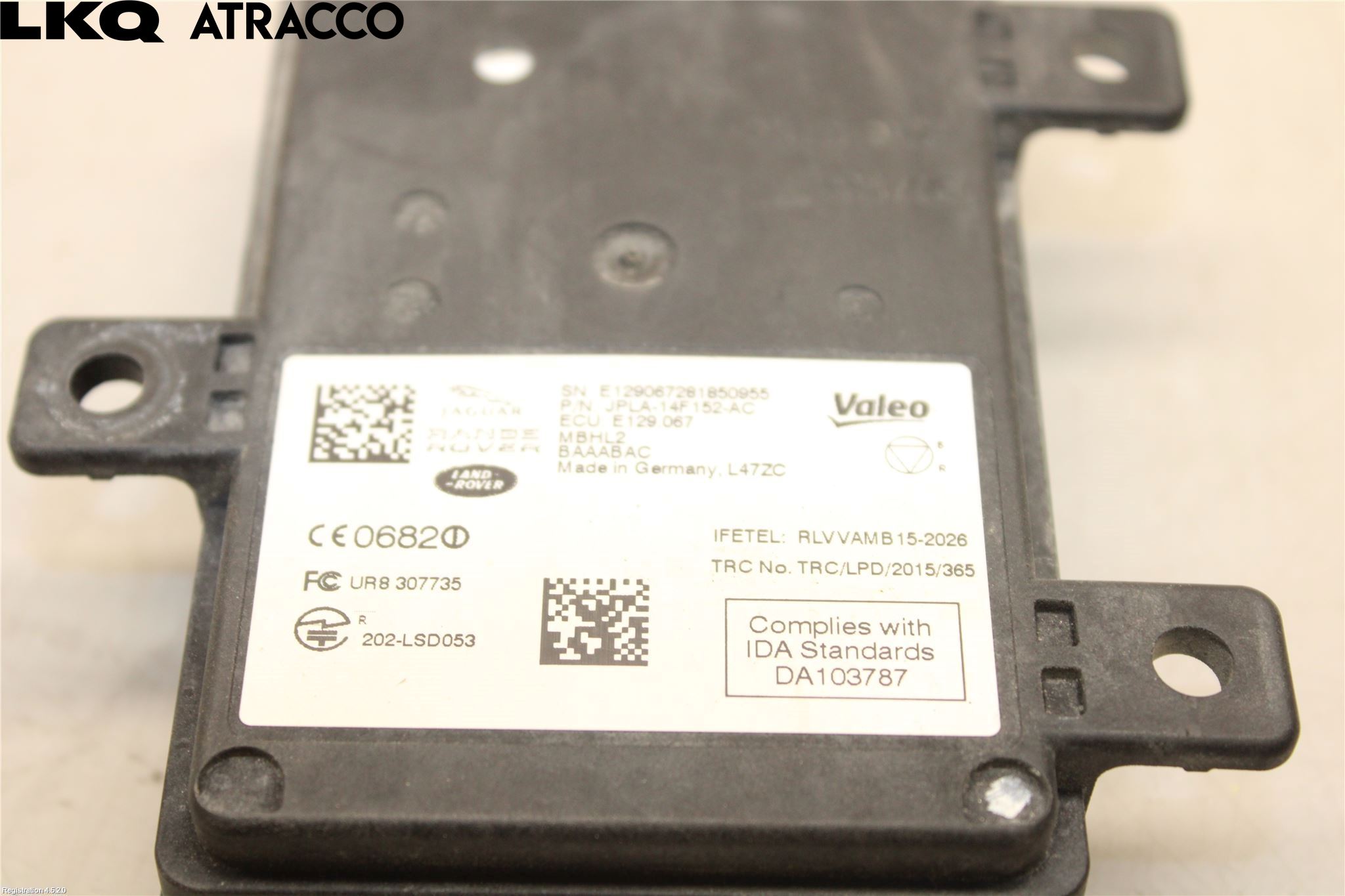 Jaguar I-PACE 18- Sensor Kollisjonsbeskyttelse