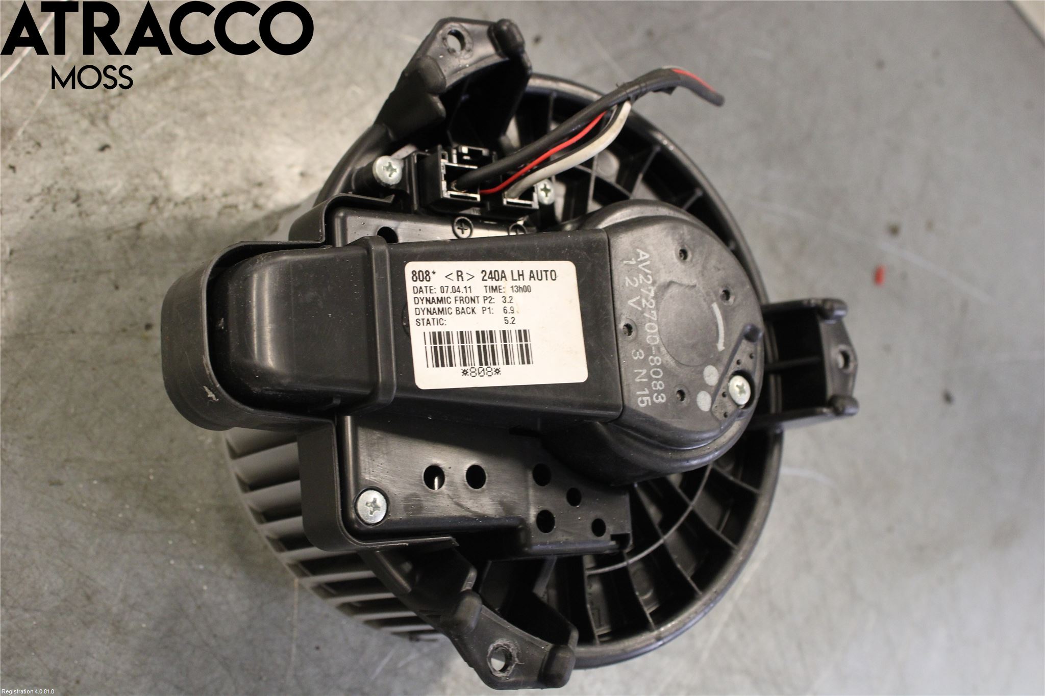 Toyota AURIS 10-12 Varme Ac Varmeapparatvifte