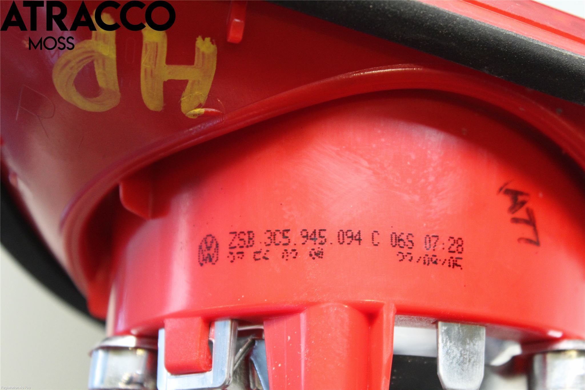 Volkswagen VW PASSAT 05-11 Baklykt Høyre  På Luke(Indre)