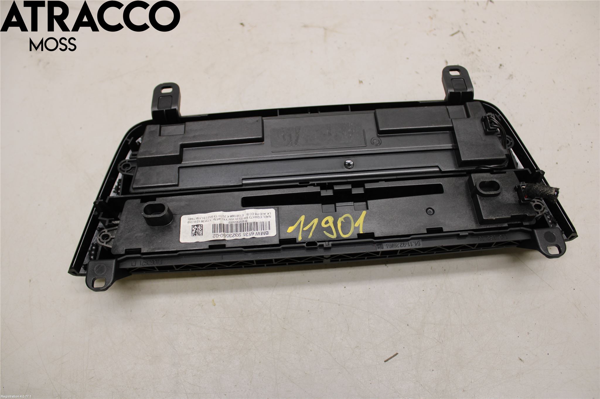 BMW 3 F30/F31/F80 12-19 Varme Ac Betjening-Display