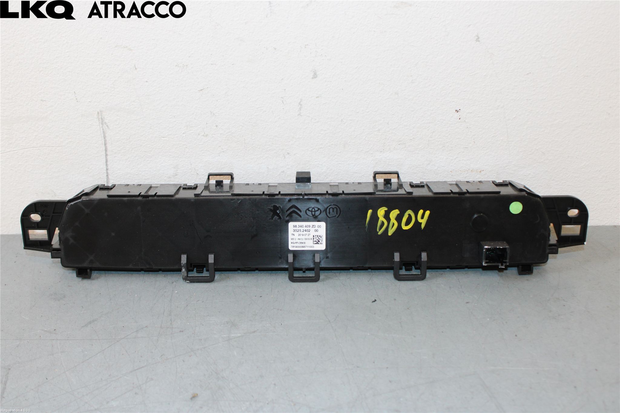 Peugeot PARTNER/E-PARTNER 19- Varme Ac Betjening-Display